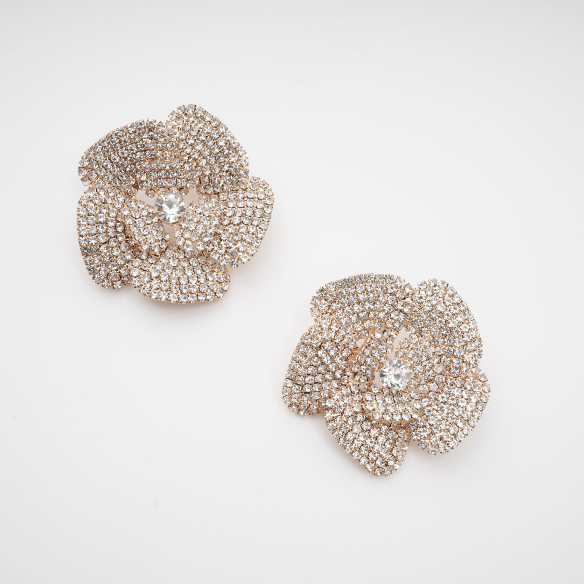 Saira crystal-embellished floral earrings (Final Sale-US Only)