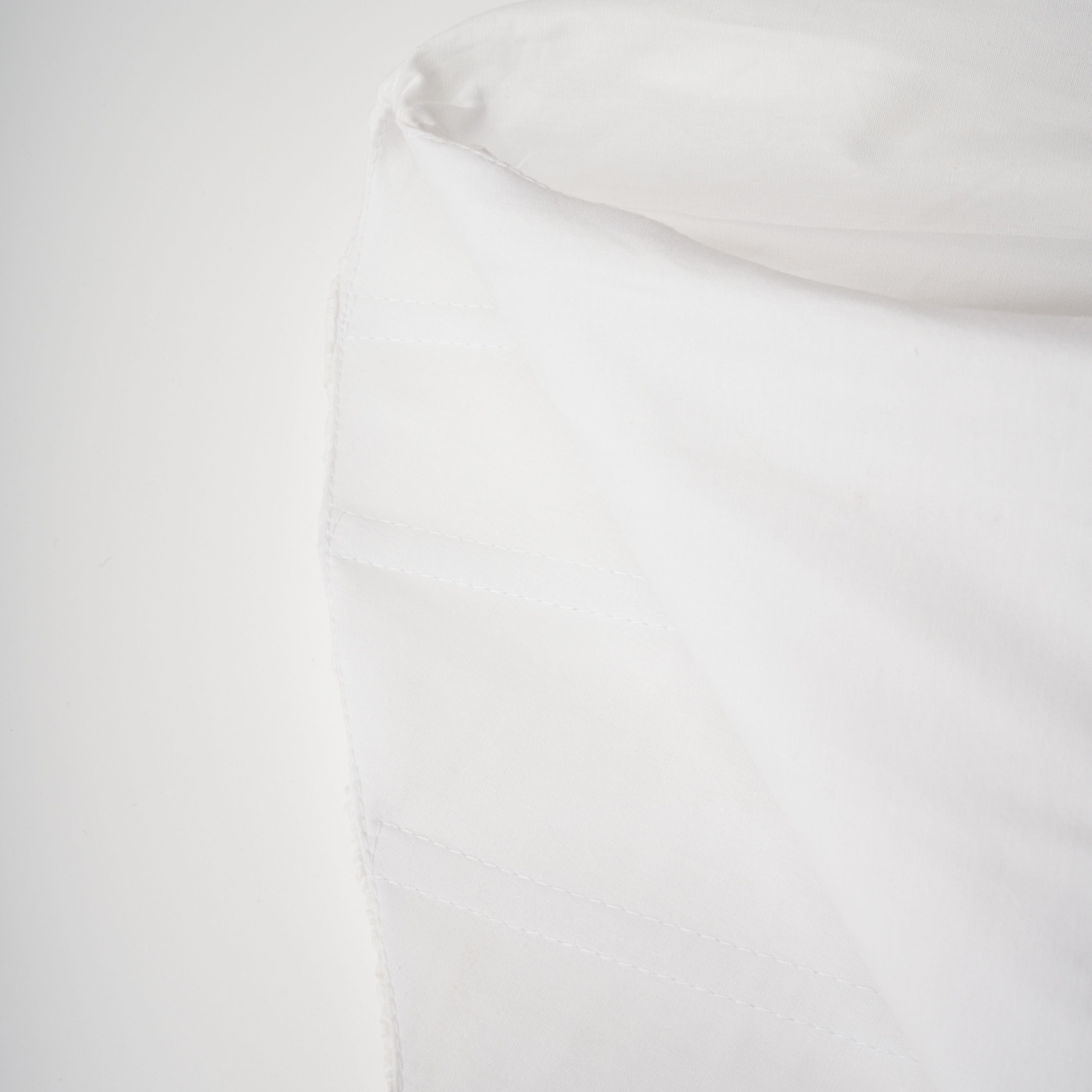 Caterina White Shirred Shirt & Skirt Set (Final Sale)