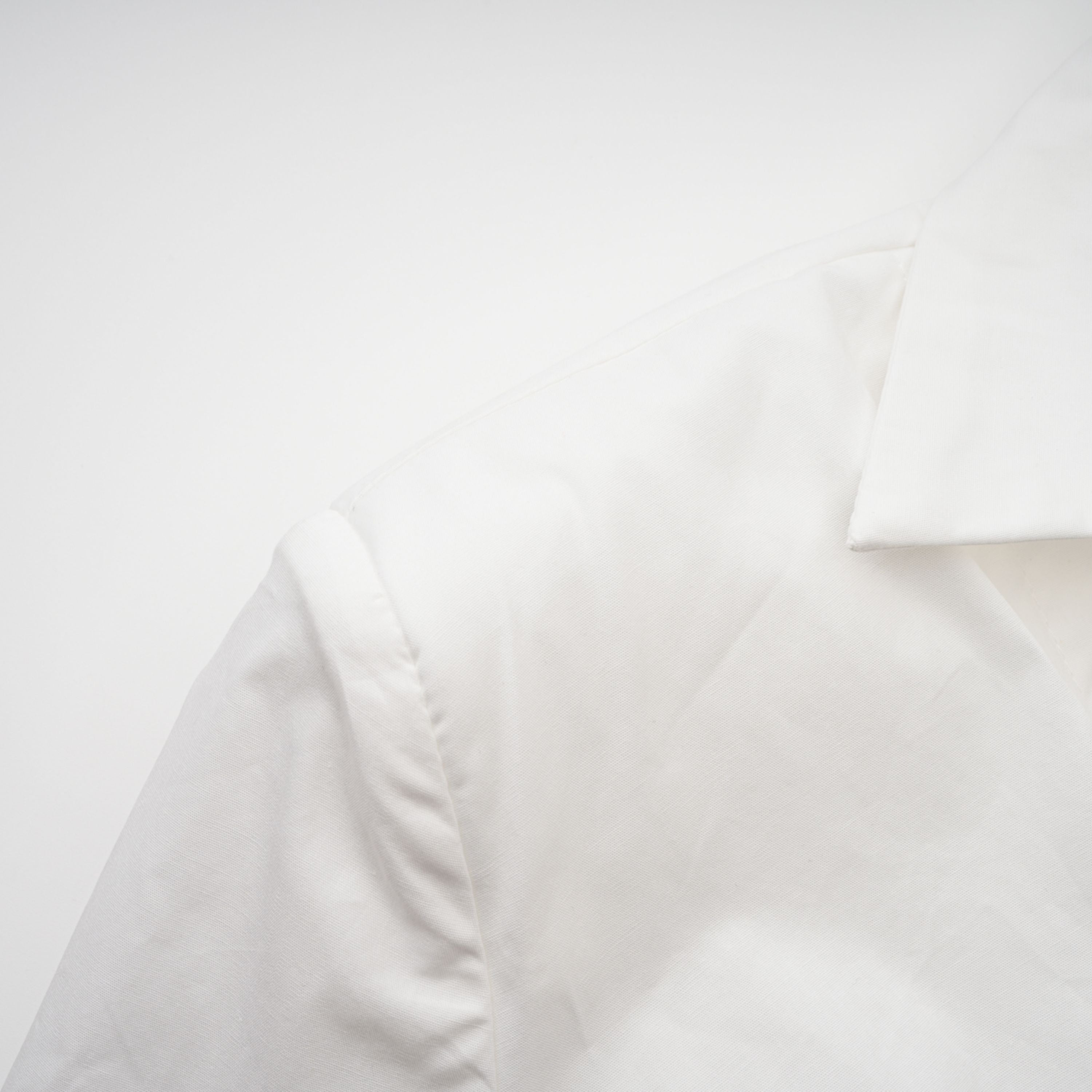 Caterina White Shirred Shirt & Skirt Set (Final Sale)