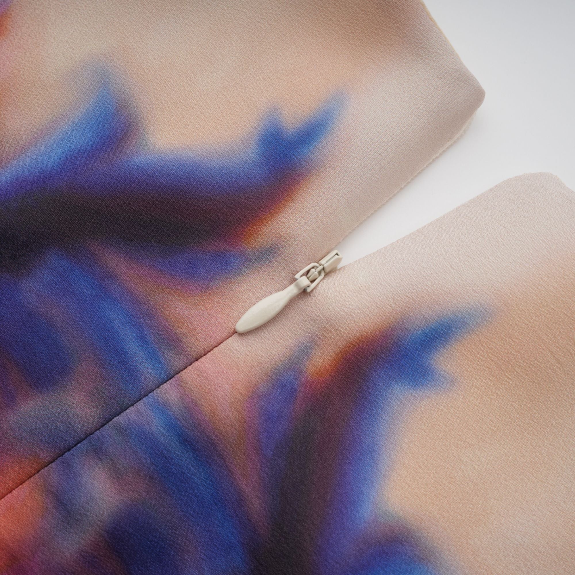 Urbaine smudged graffiti-print silk midi dress (Final Sale)
