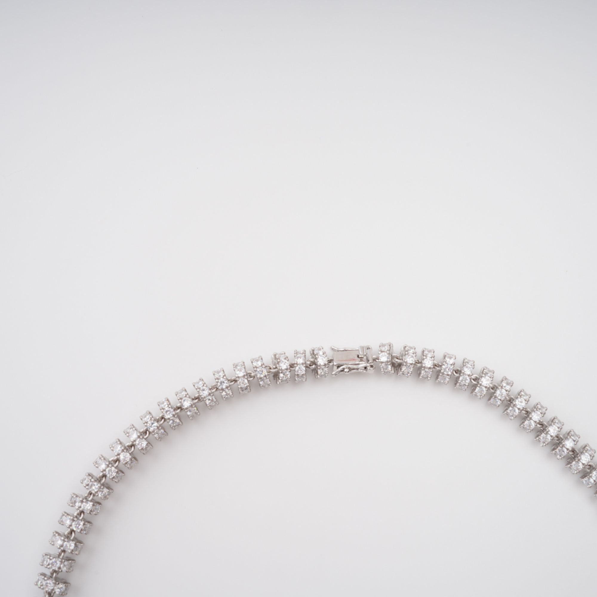 Sandrine Silver-Tone Crystal-Embellished Necklace (Final Sale)