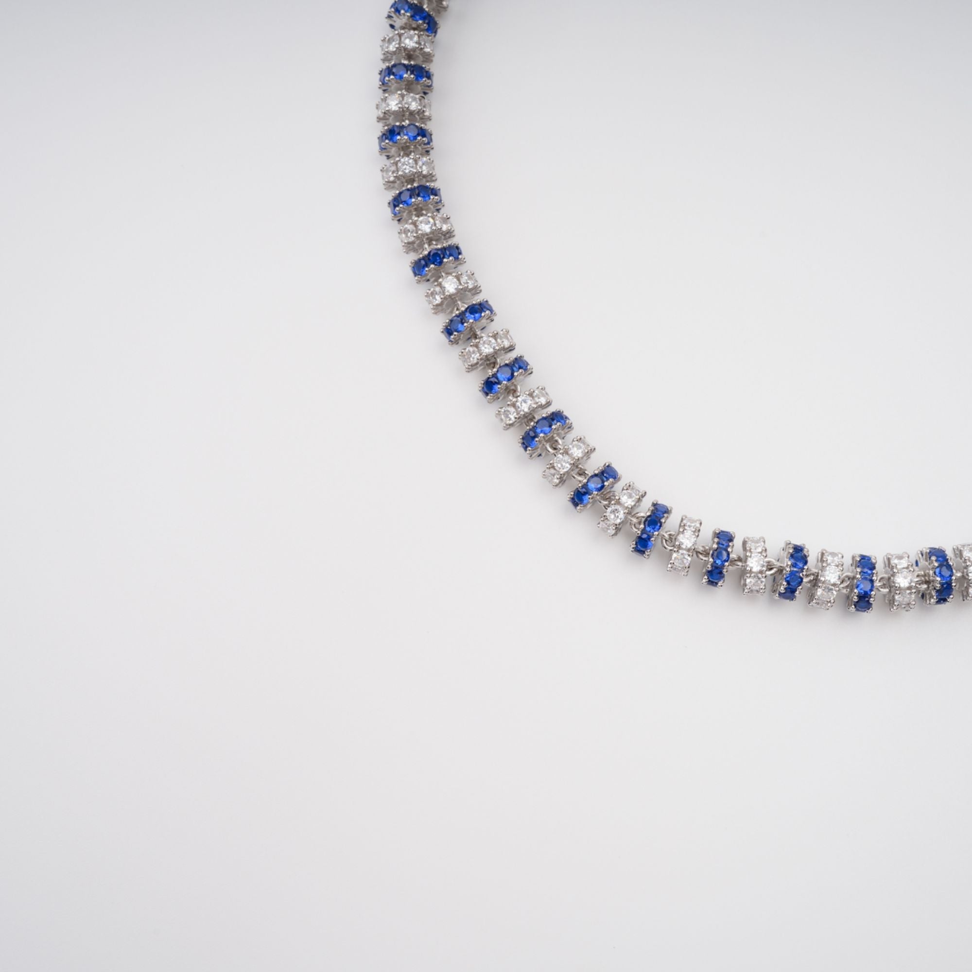 Sandrine Blue Crystal-Embellished Necklace (Final Sale)