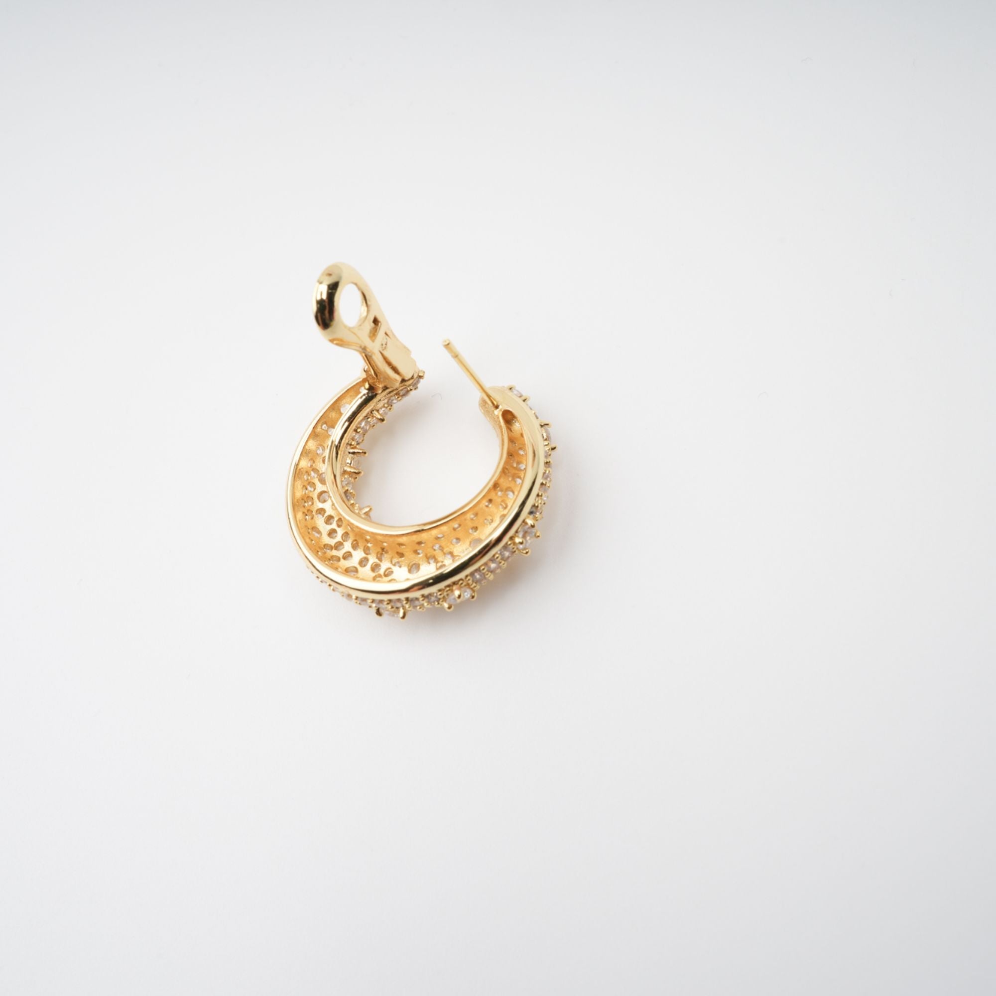 Colette Gold Crystal Embellished Earrings (Final Sale)