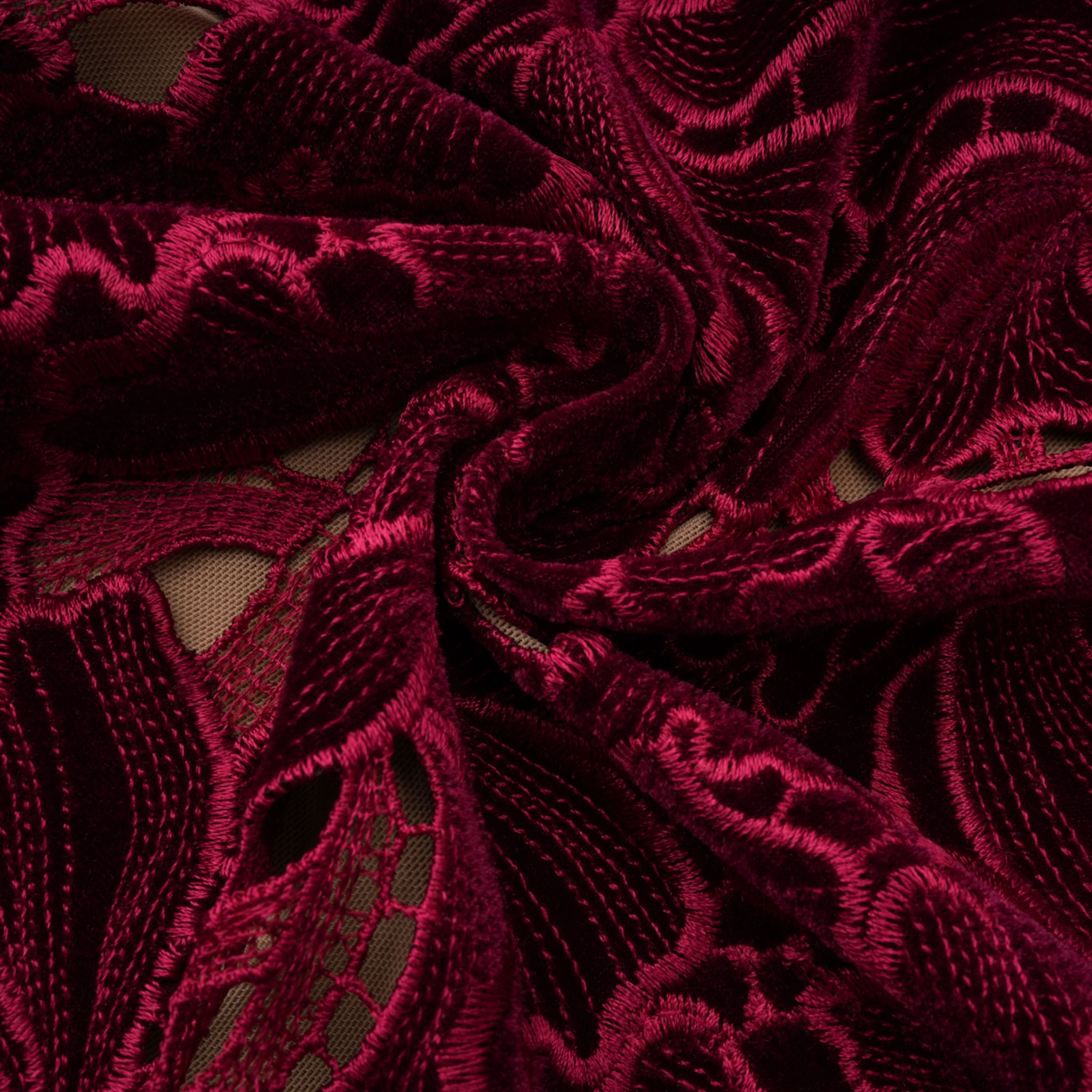 Hafdis Red Floral Embroidered Midi Dress (Final Sale-US Only)