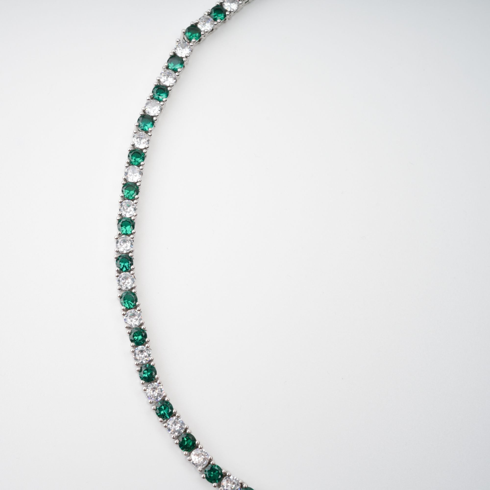Héloïse Green Crystal Embellished Necklace (Final Sale)