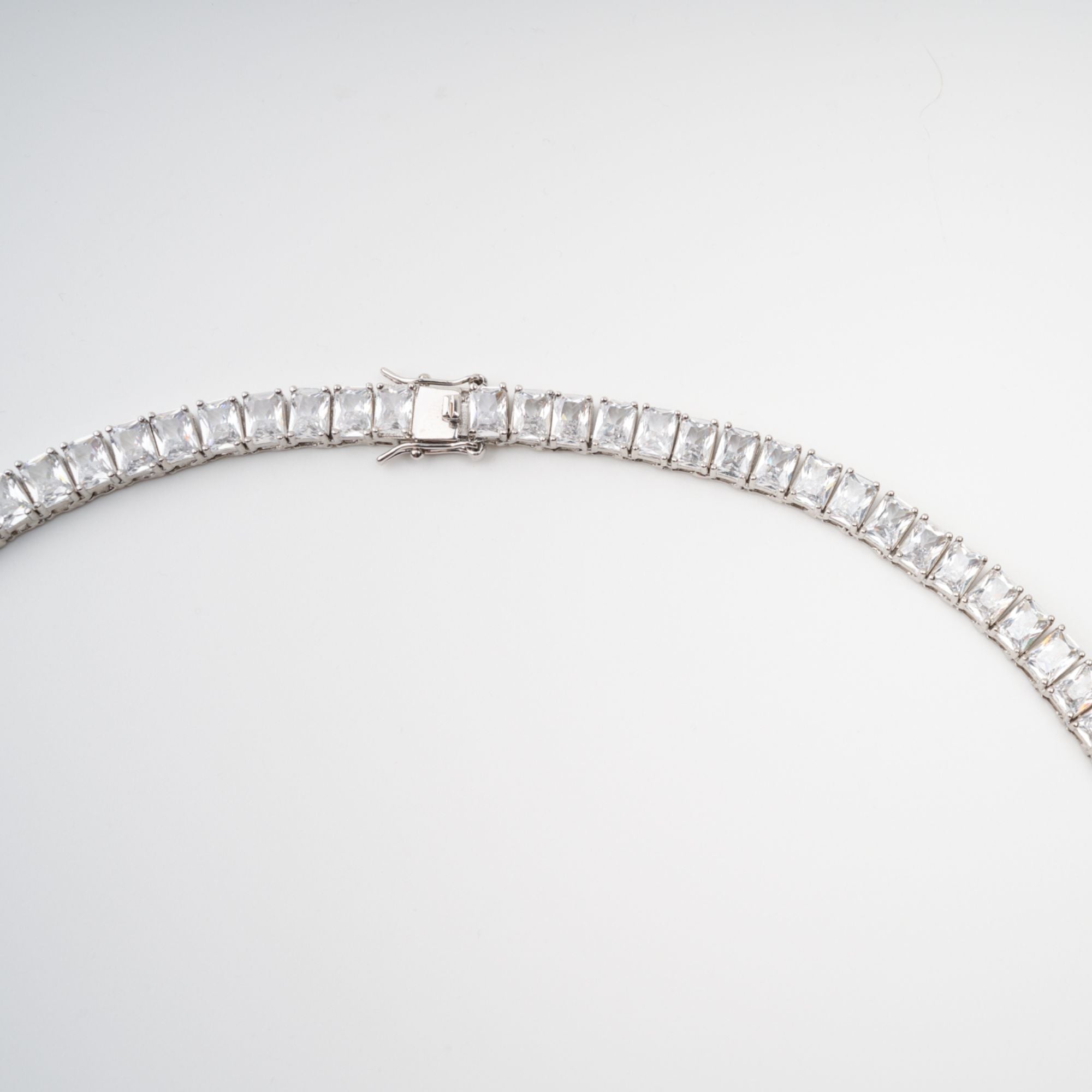 Florence Silver Tone Crystal Embellished Necklace (Final Sale)