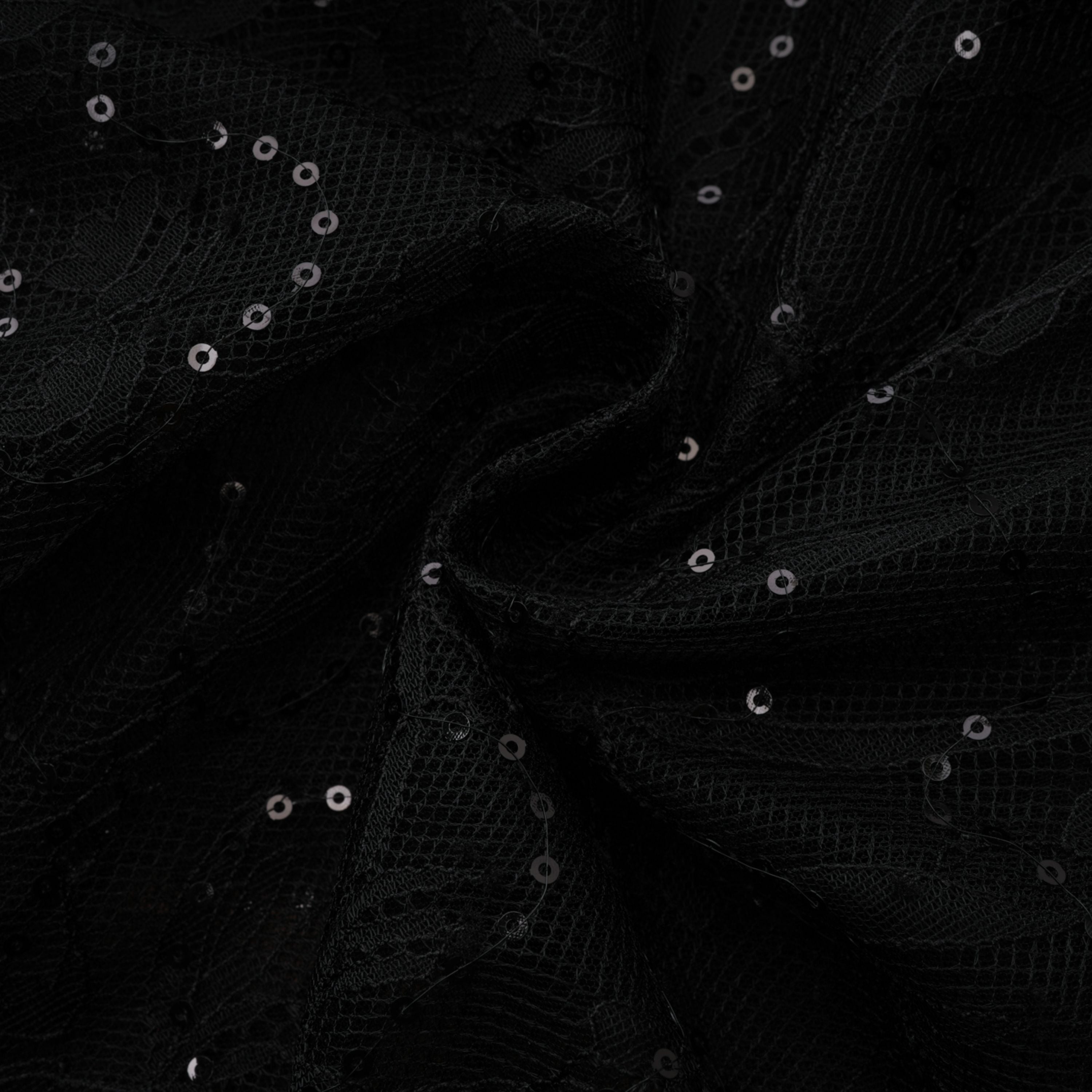 Velia Black Lace Glitter Tulle Maxi Gown (Final Sale-US Only)