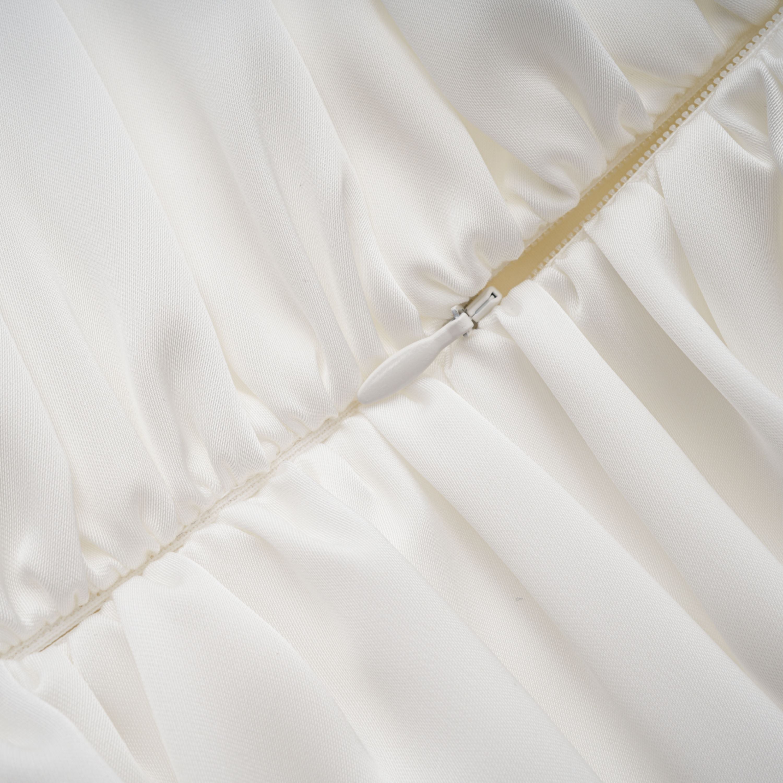 Palesa White Pleated Glossy Maxi Dress & Cape Set (Final Sale)