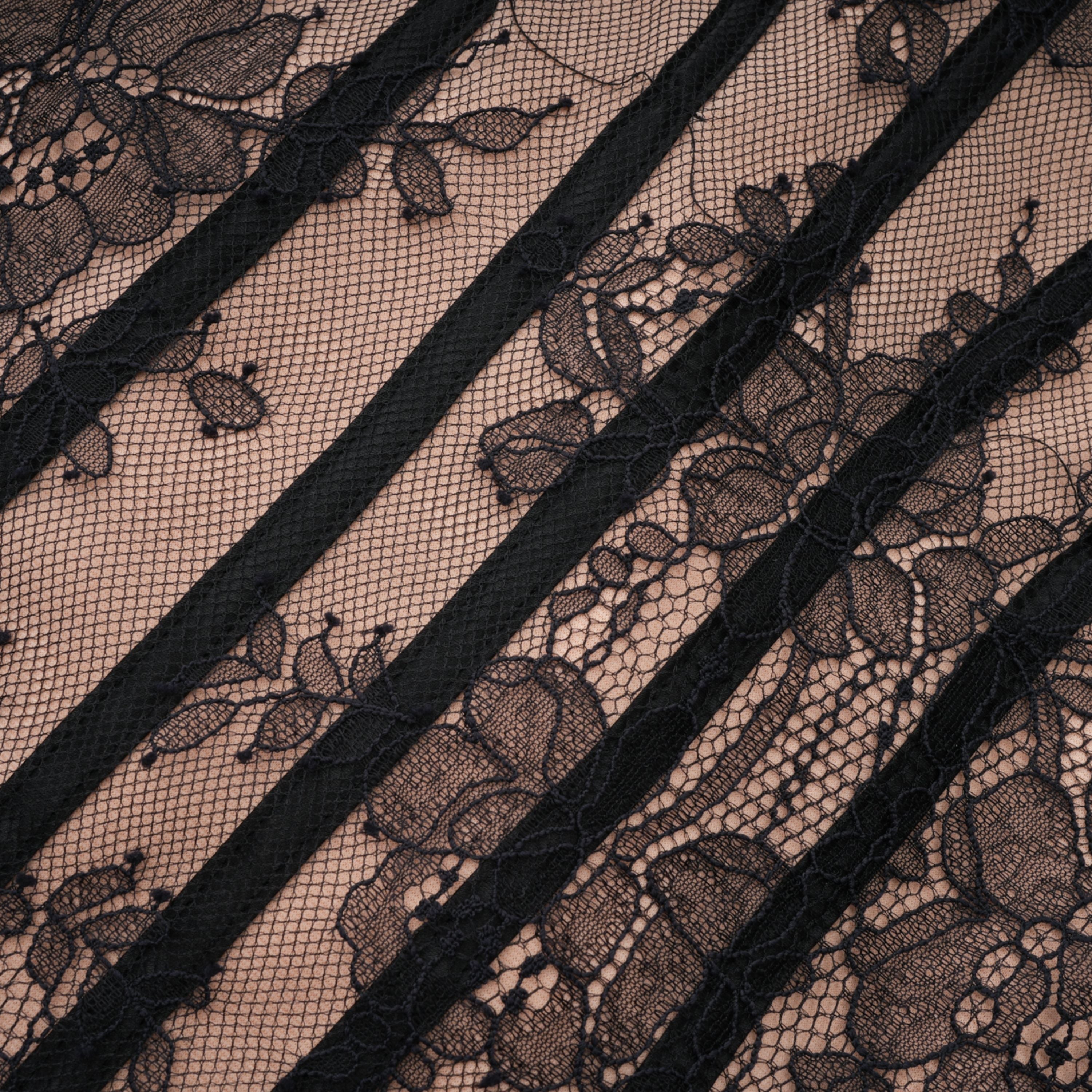 Urszula Black Floral Lace Corset Maxi Dress (Final Sale-US Only)