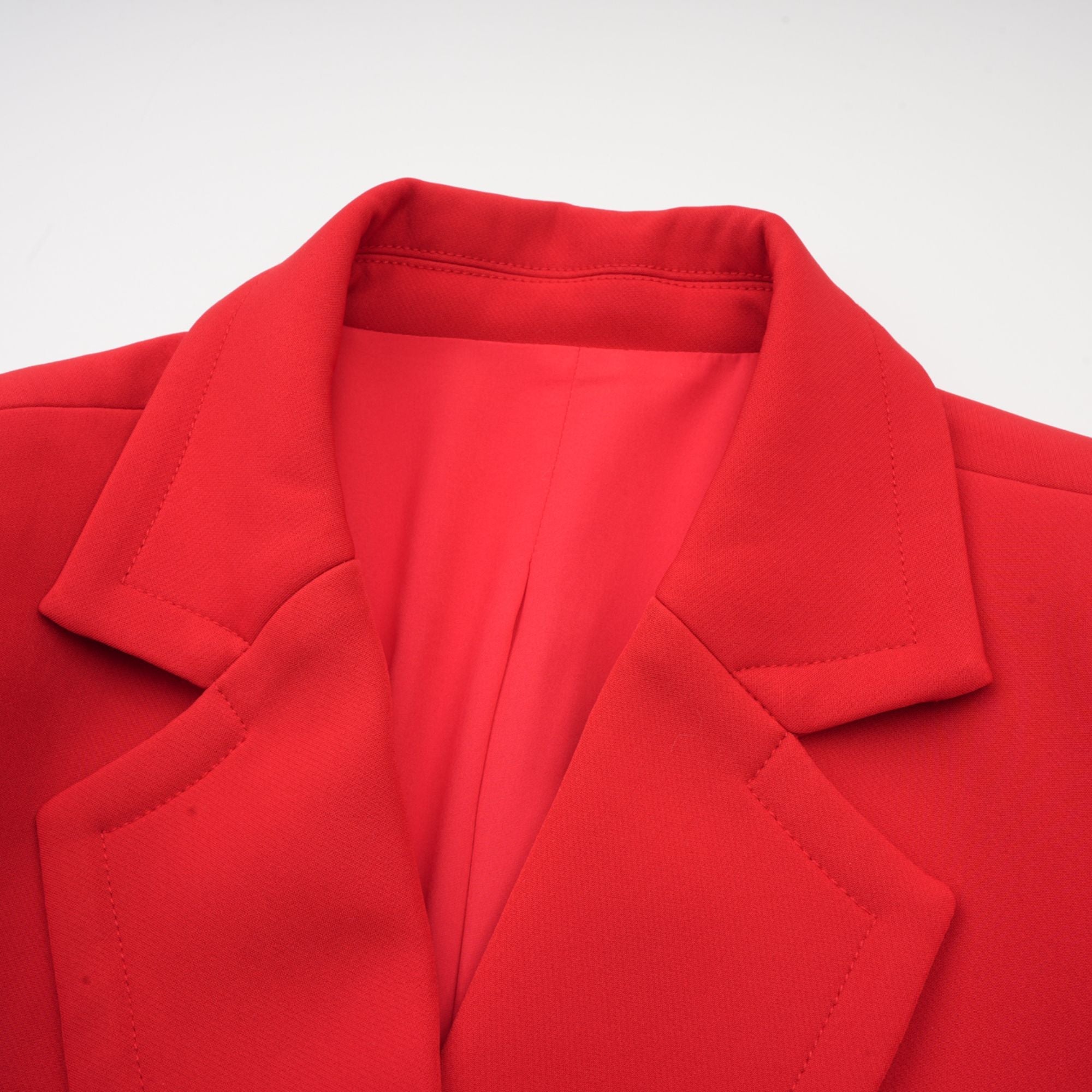 Coline red hourglass double-breasted blazer(Final Sale)