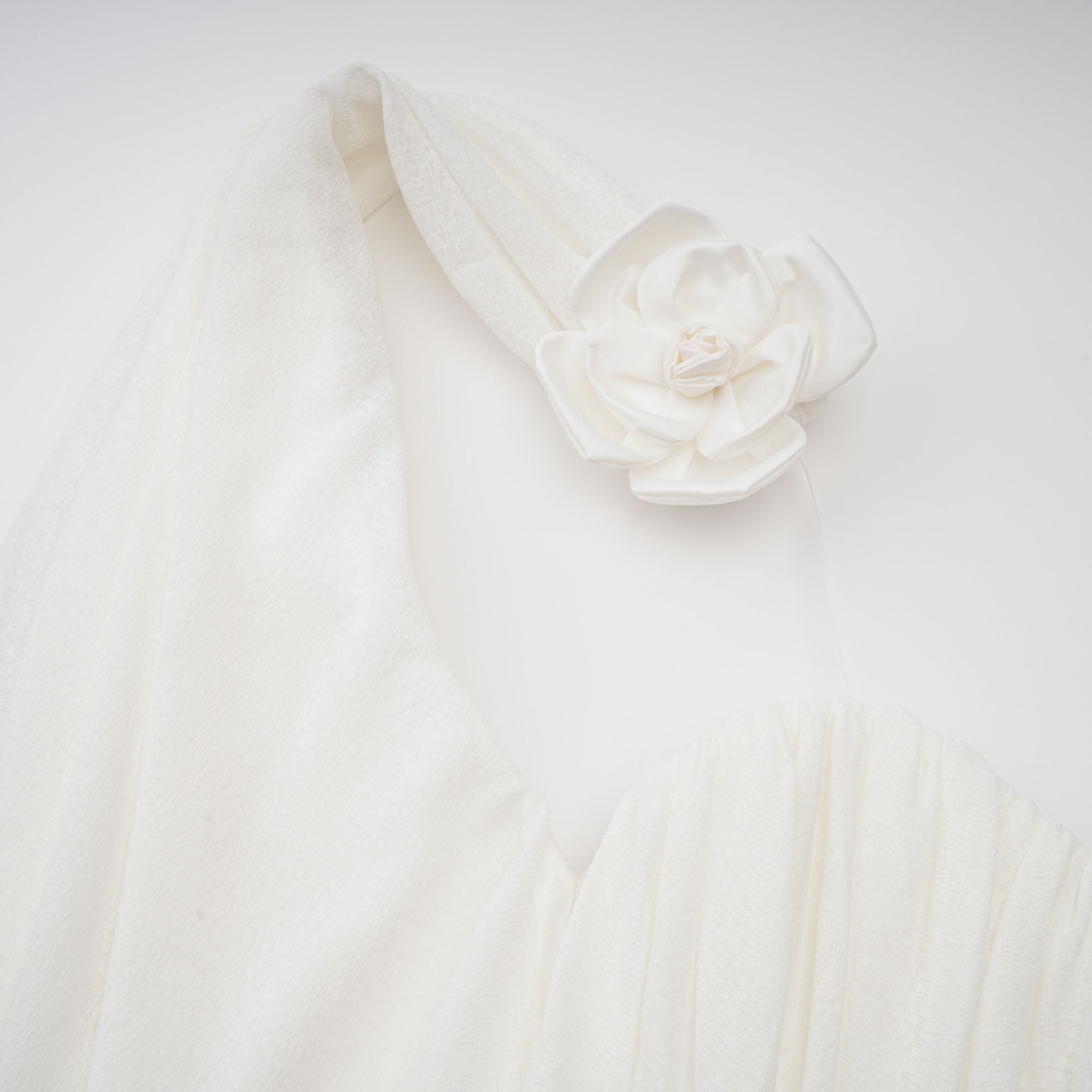 Maeva white halterneck floral-appliqué top (Final Sale-US Only)