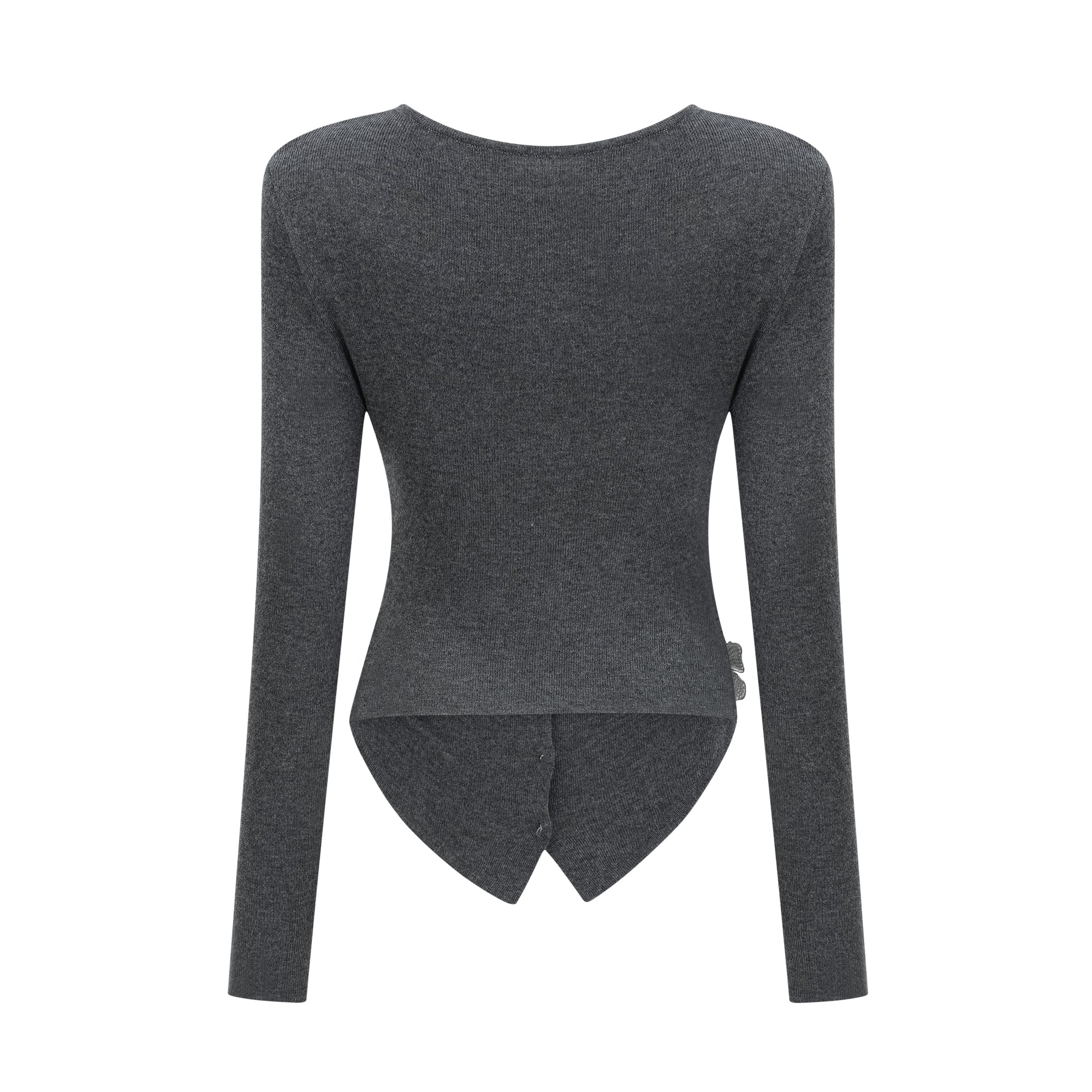 Anastasie grey sequined butterfly-motif cardigan (Final Sale)