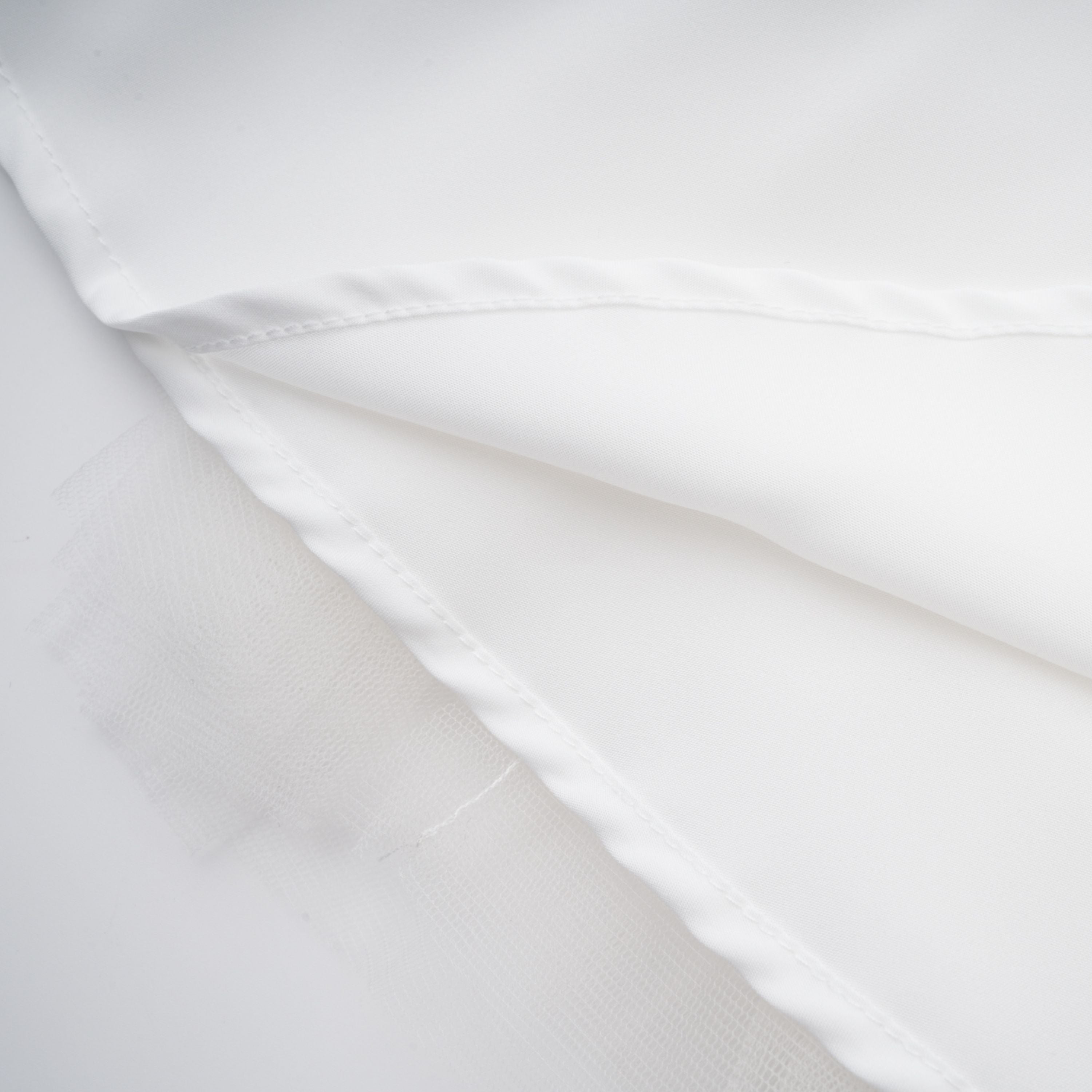 Lark White Tulle Panel Knit Midi Dress (Final Sale-US Only)