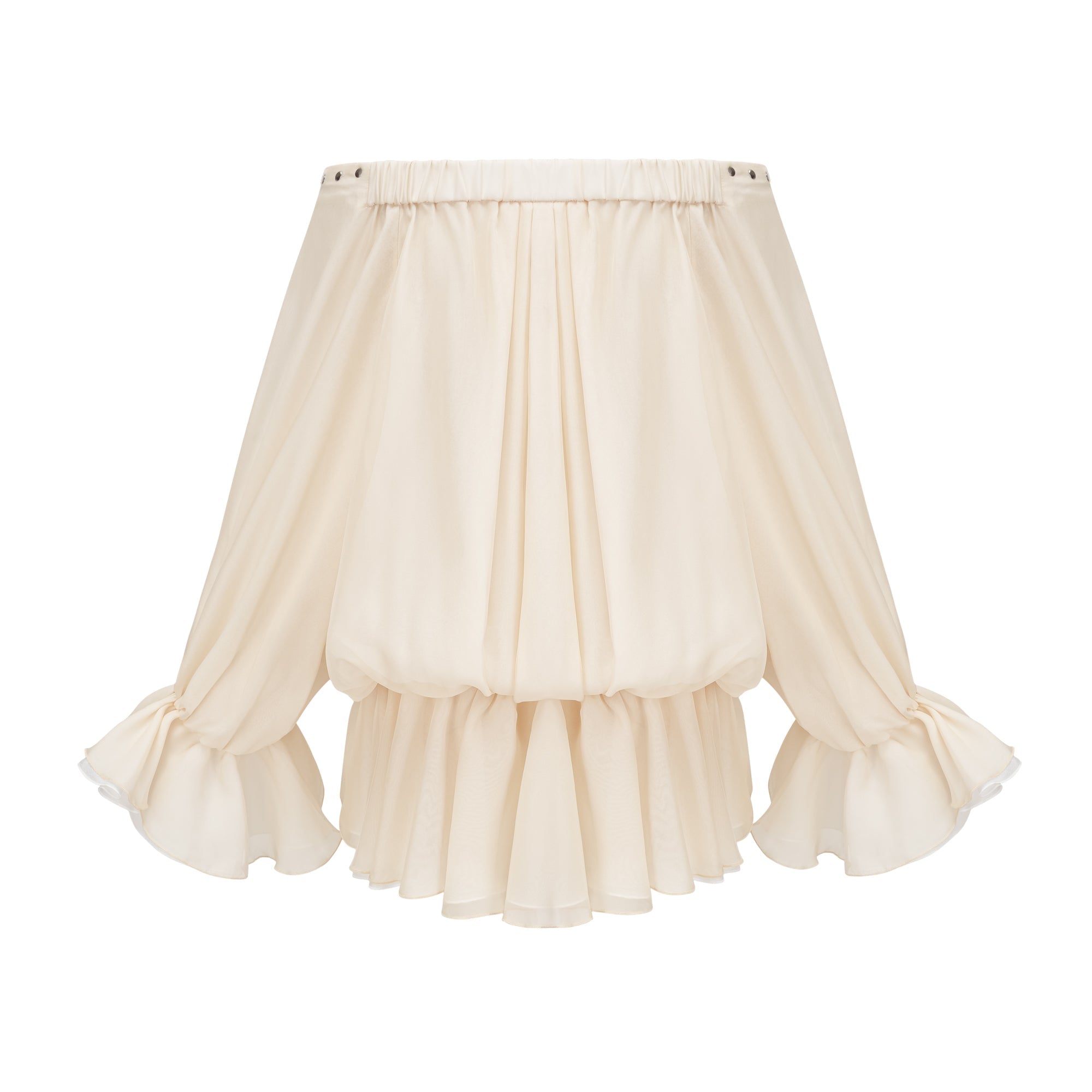 Lisette off-shoulder chiffon mini dress (Final Sale)