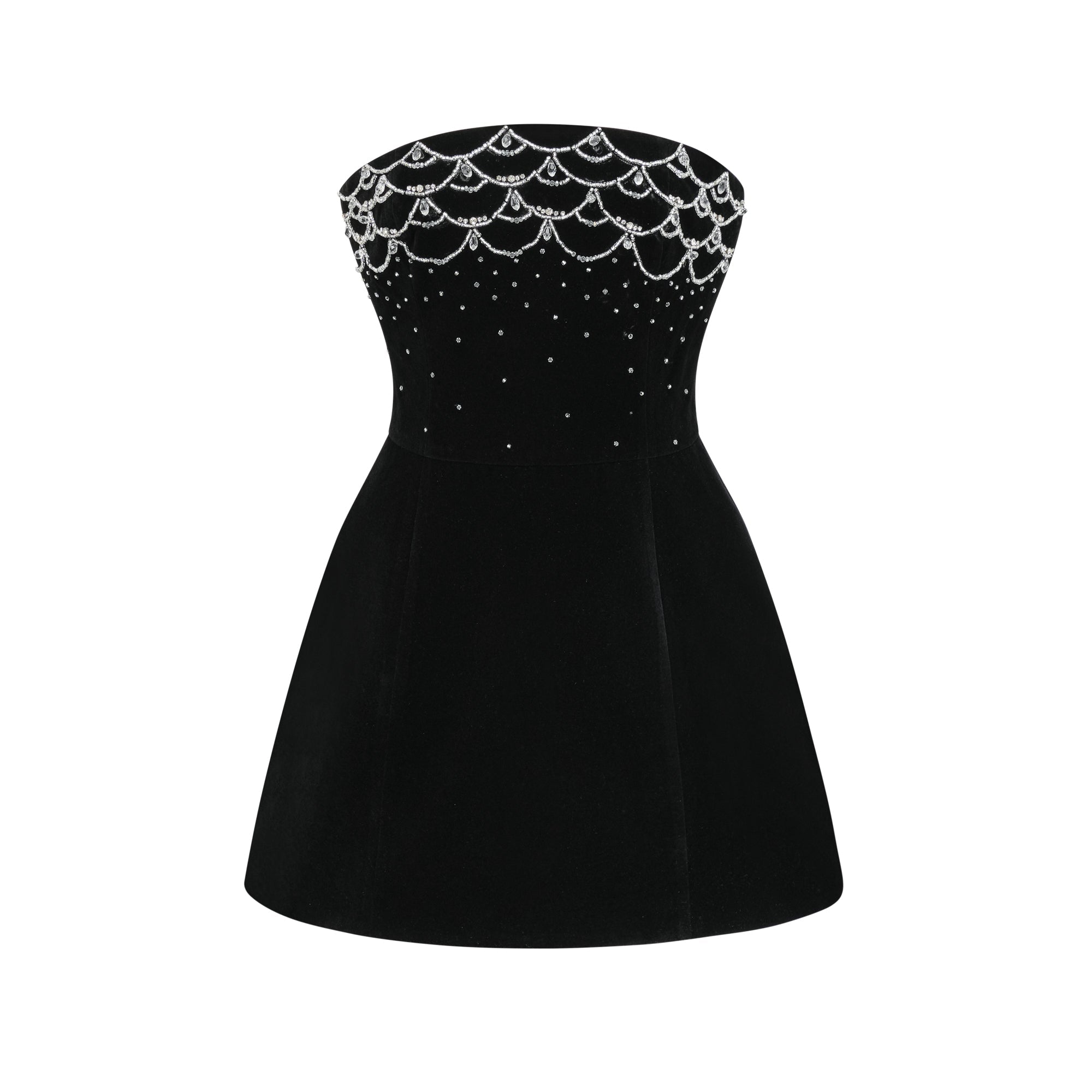 Sandrine crystal-embellished velvet mini dress (Final Sale)