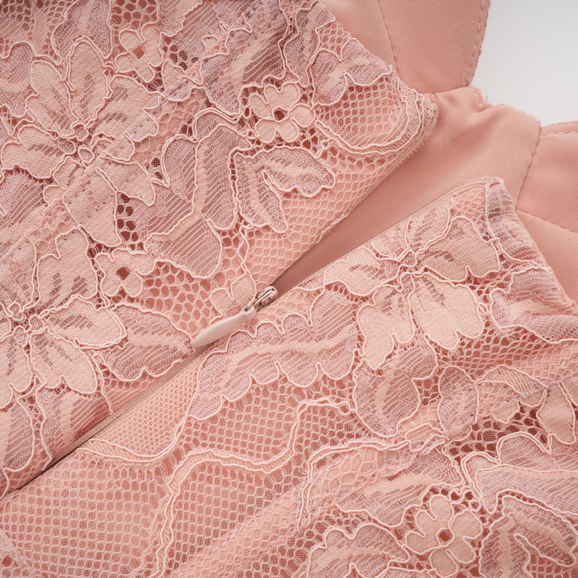 Ulrique Pink Lace Corset Tulle Maxi Dress (Final Sale-US Only)