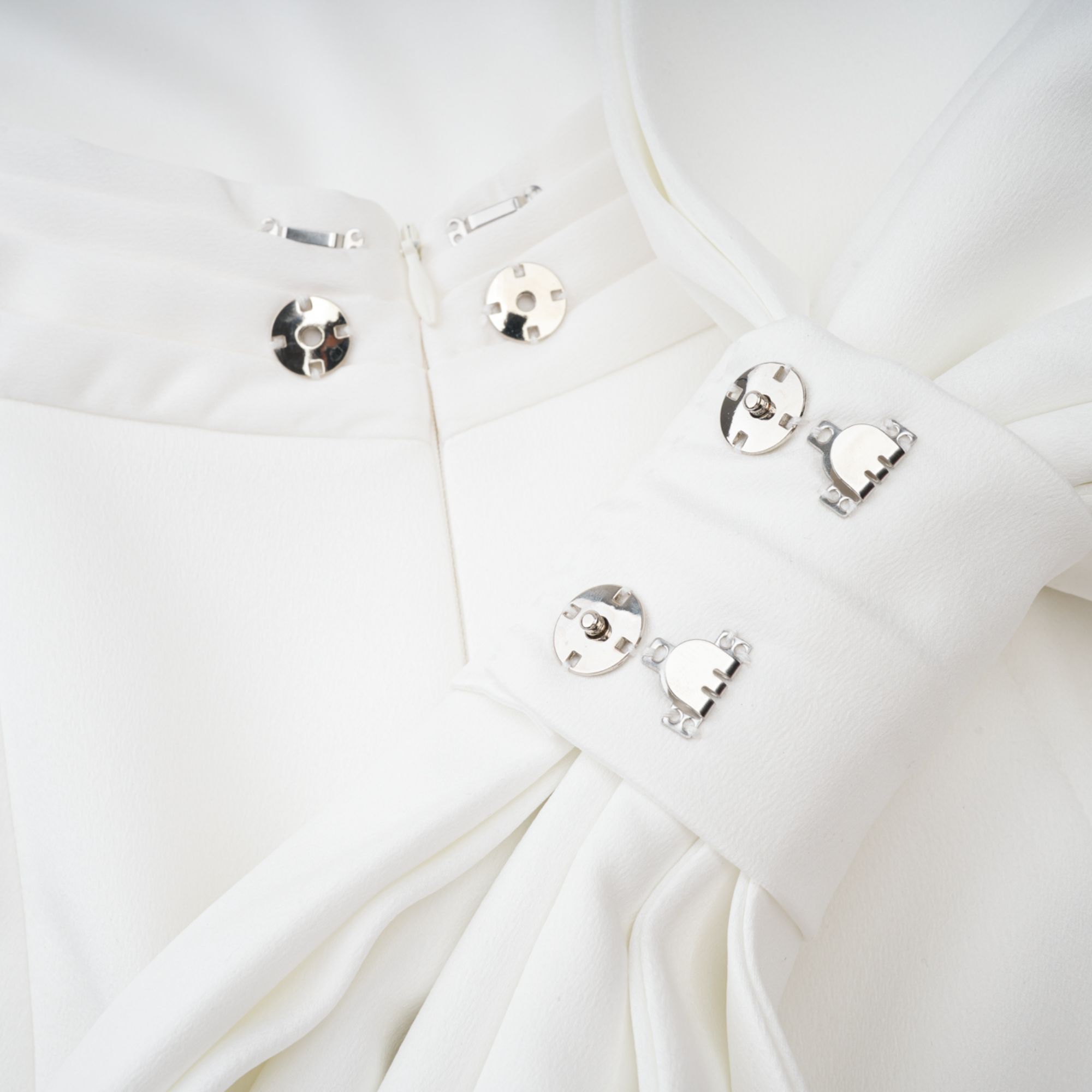 Camille White Statement Bow Mermaid Maxi Dress (Final Sale)