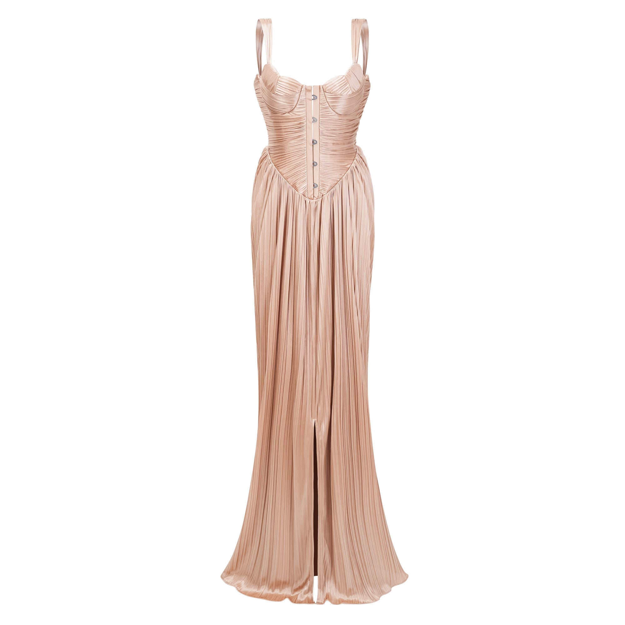 Gathered Bustier Gown