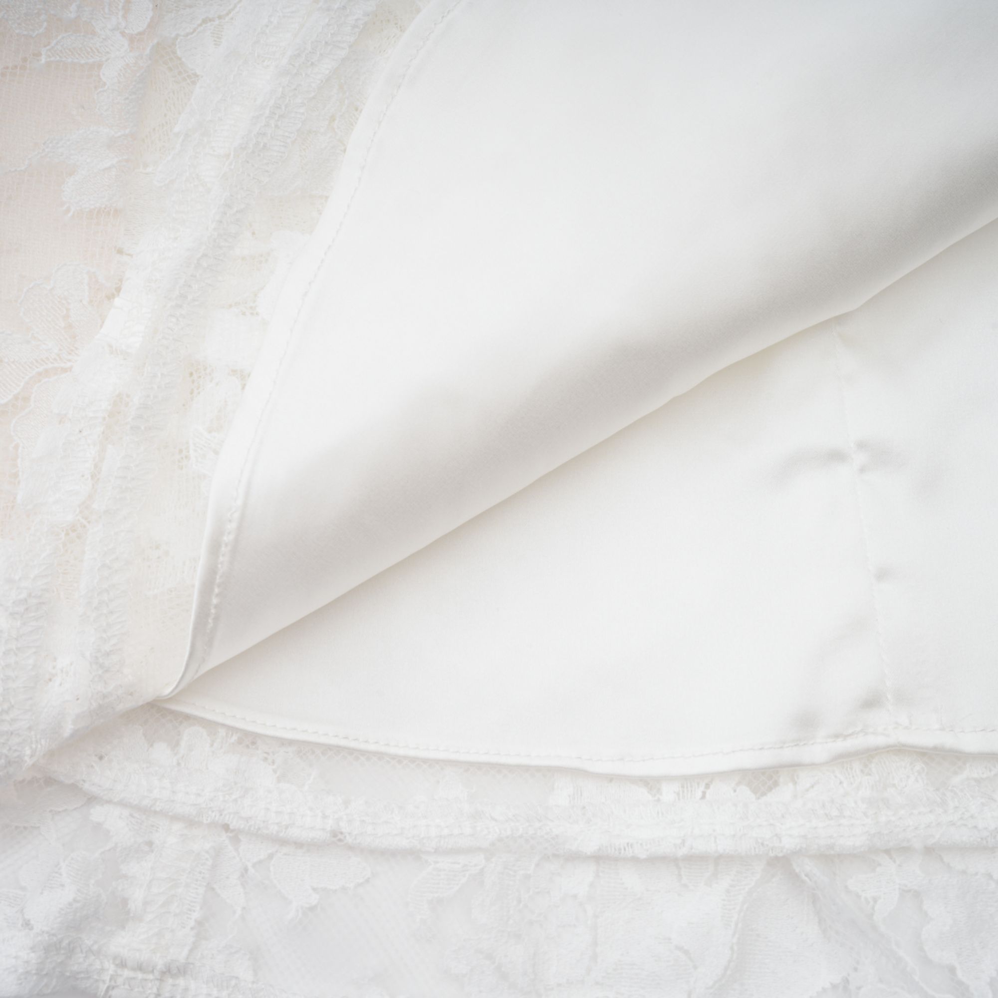 Vivienne white floral-lace corset mini dress (Final Sale)