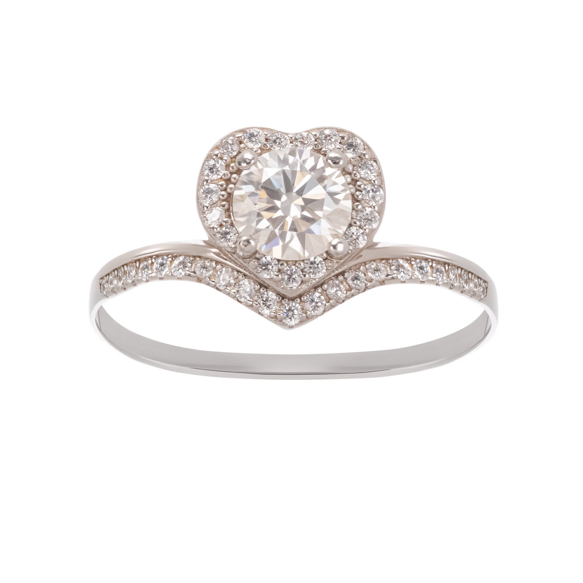 Révérence Heart Shaped Sterling Silver Ring (Final Sale)