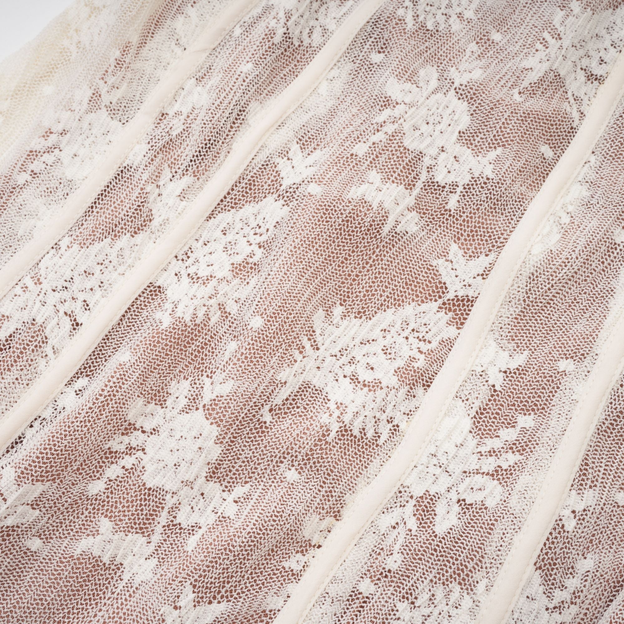 Marlene White Flared Lace Maxi Dress (Final Sale)