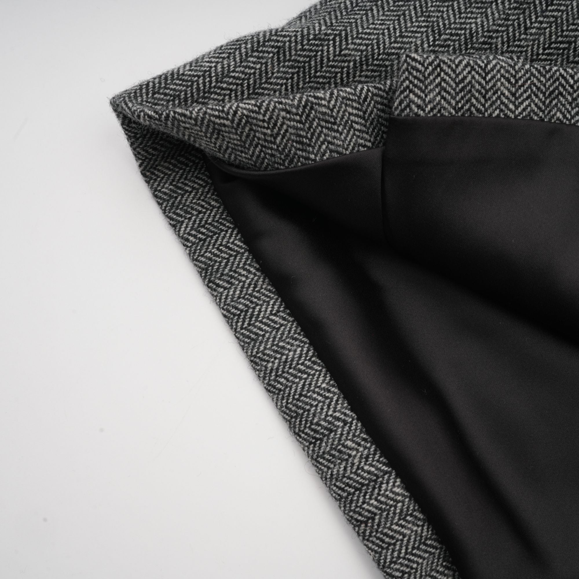 Agathe grey herringbone top & shorts matching set (Final Sale-US Only)