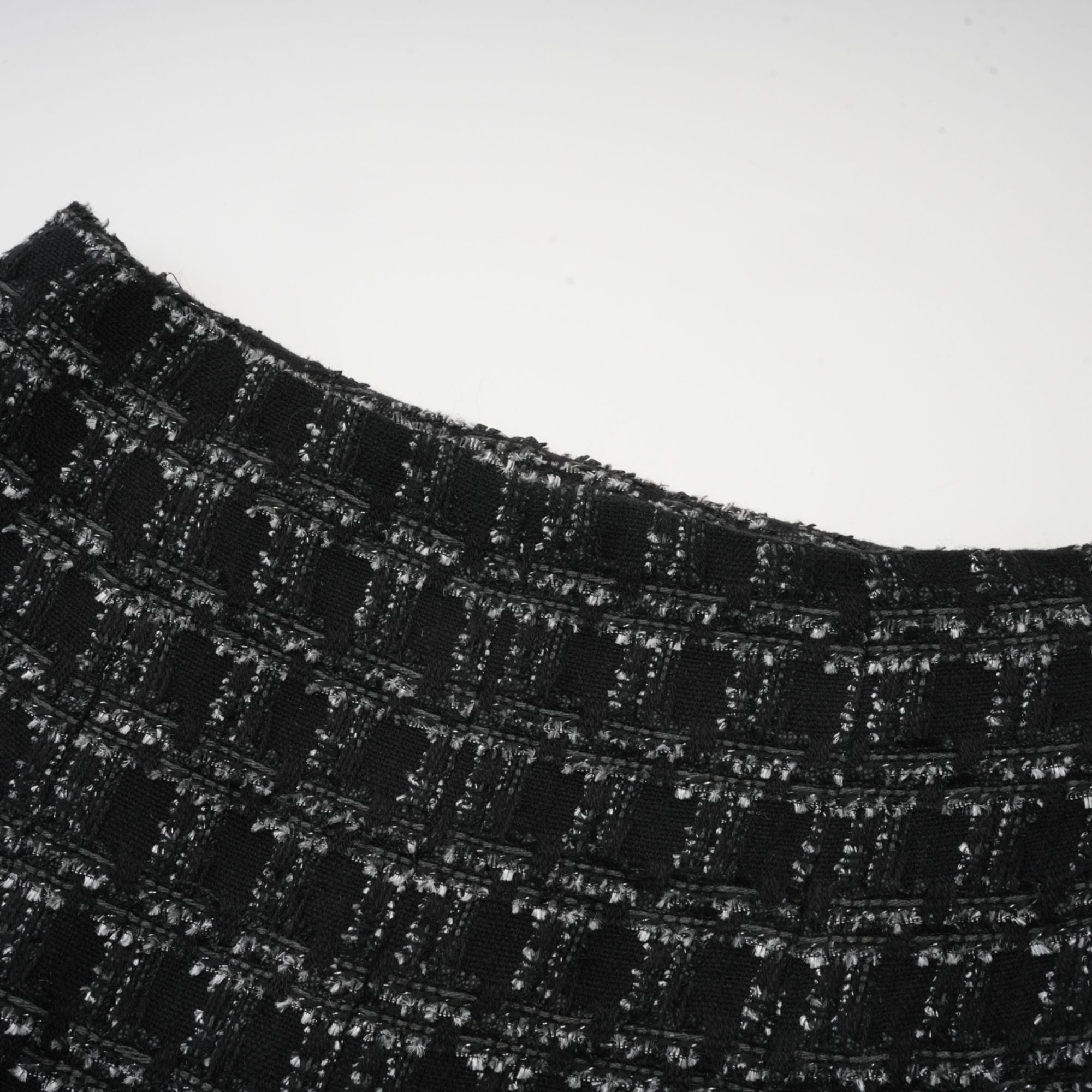 Axelle black checked tweed vest top & skirt matching set (Final Sale)