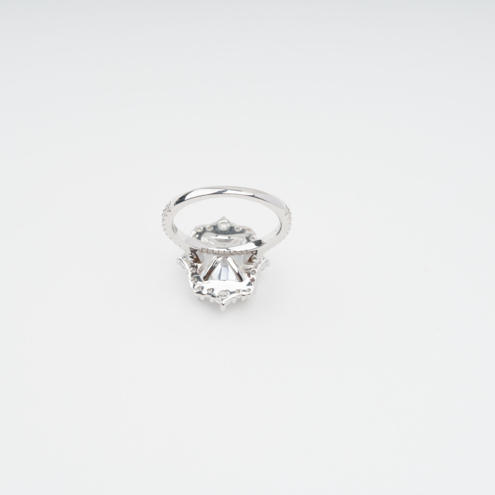 Émilienne Sterling Silver Rectangular Zircon Gemstone Ring (Final Sale-US Only)