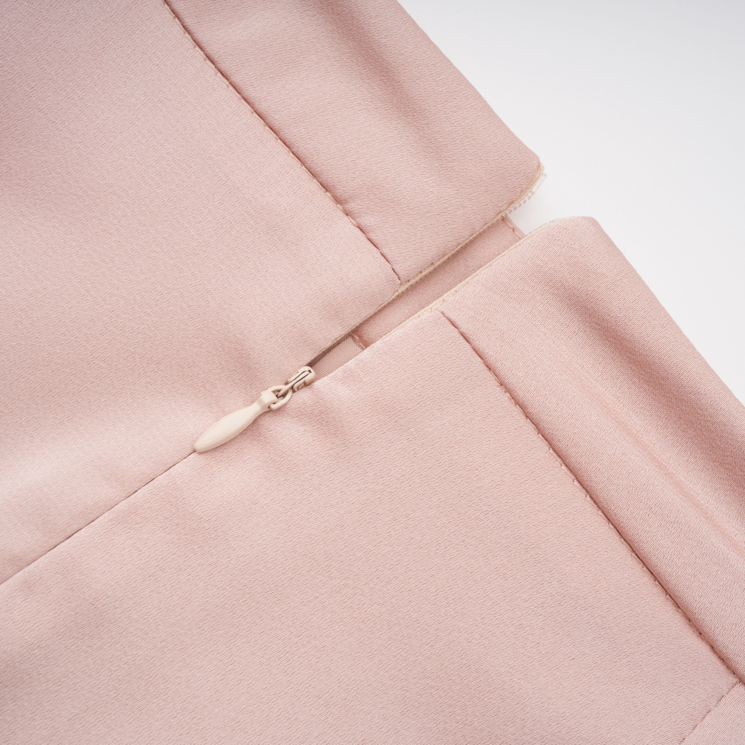 Everleigh Champagne Satin Top & Skirt Set With Cape Detail (Final Sale)