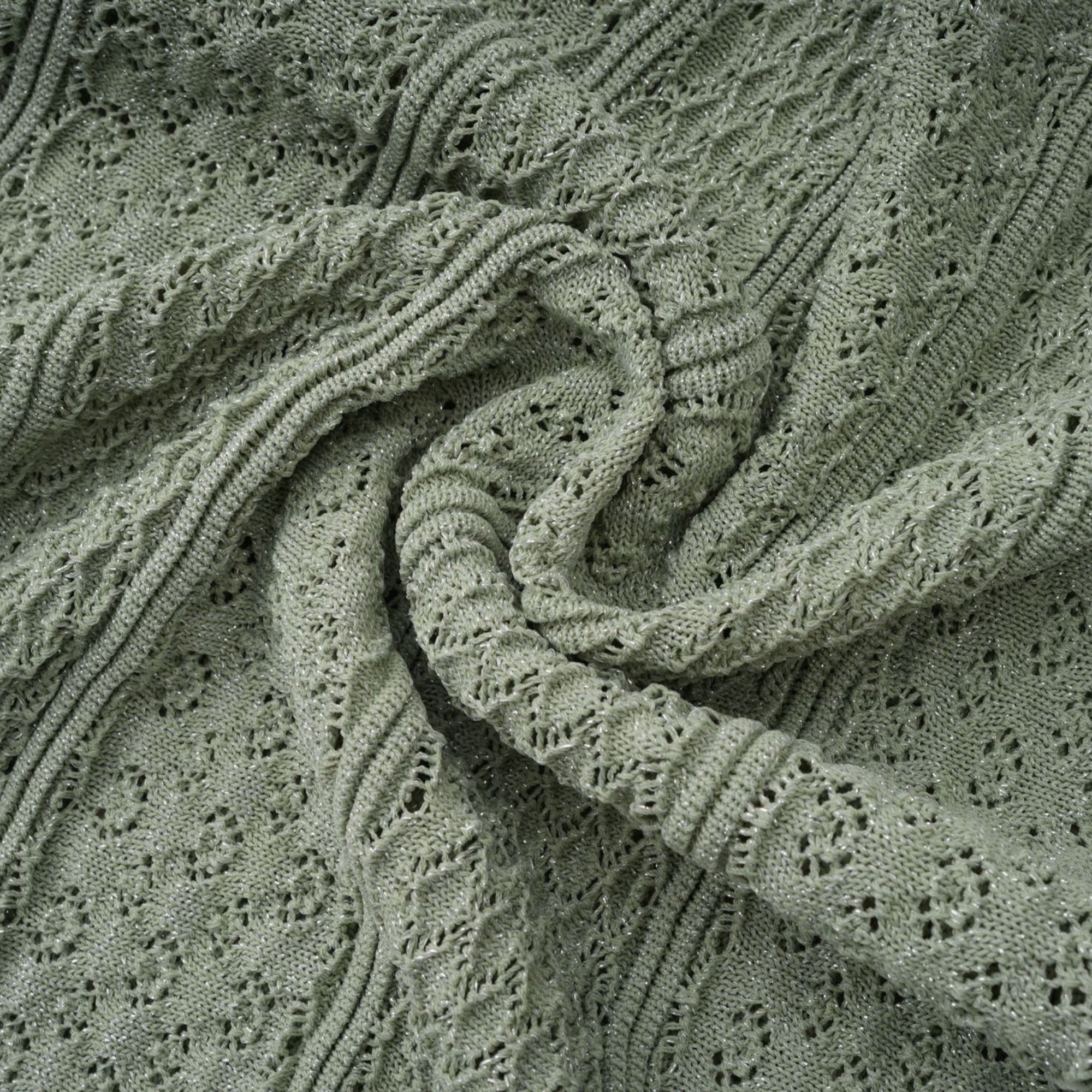 Siena shirred crochet-knit maxi dress