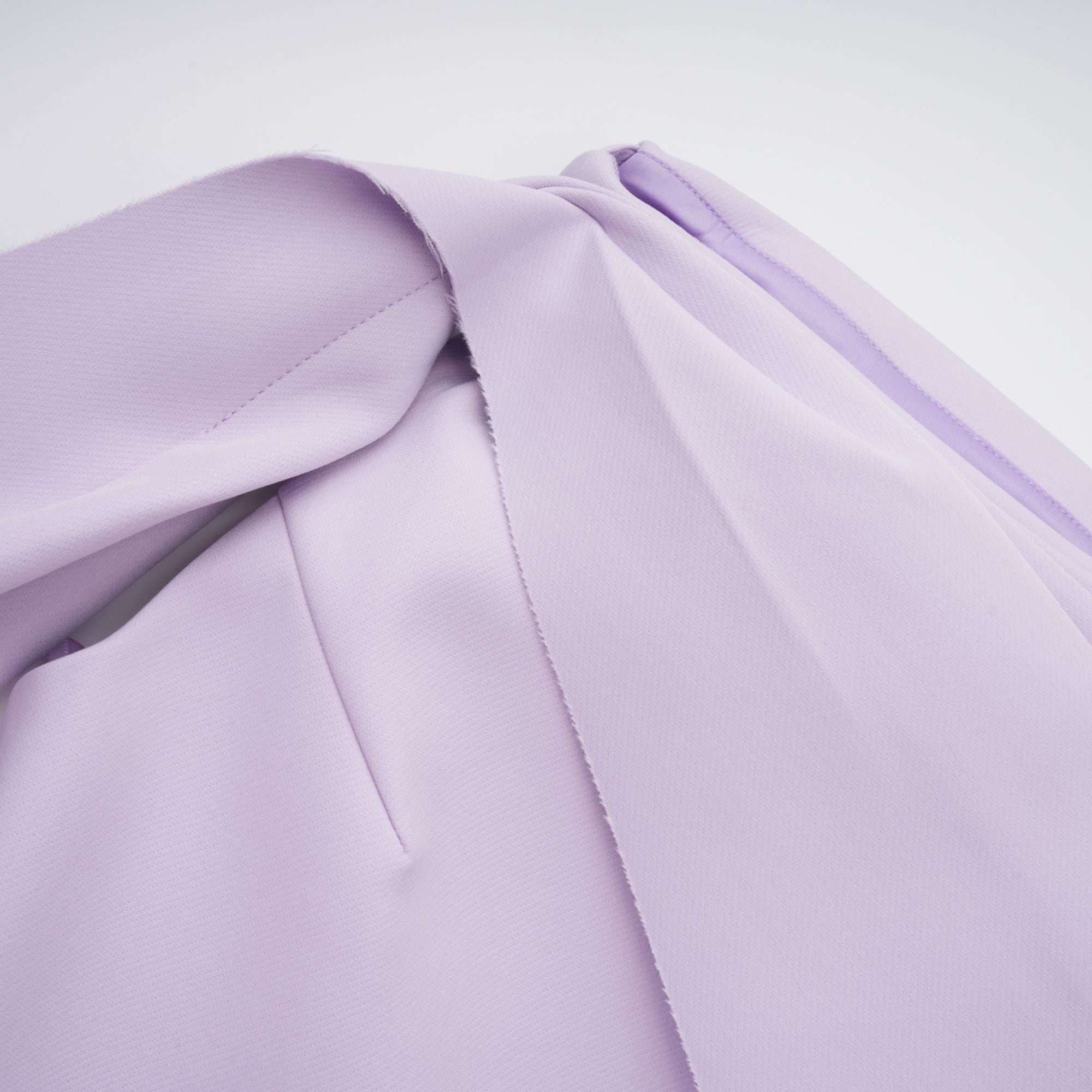 Annabelle Purple Cape-Design Ribbon Maxi Dress (Final Sale-US Only)