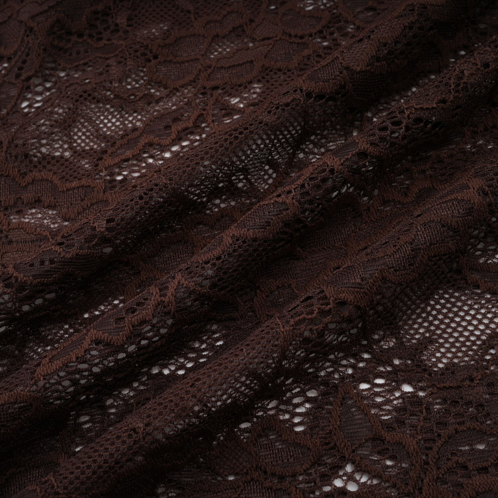 Brigitte Brown Lace Panel Ruched Maxi Dress (Final Sale)