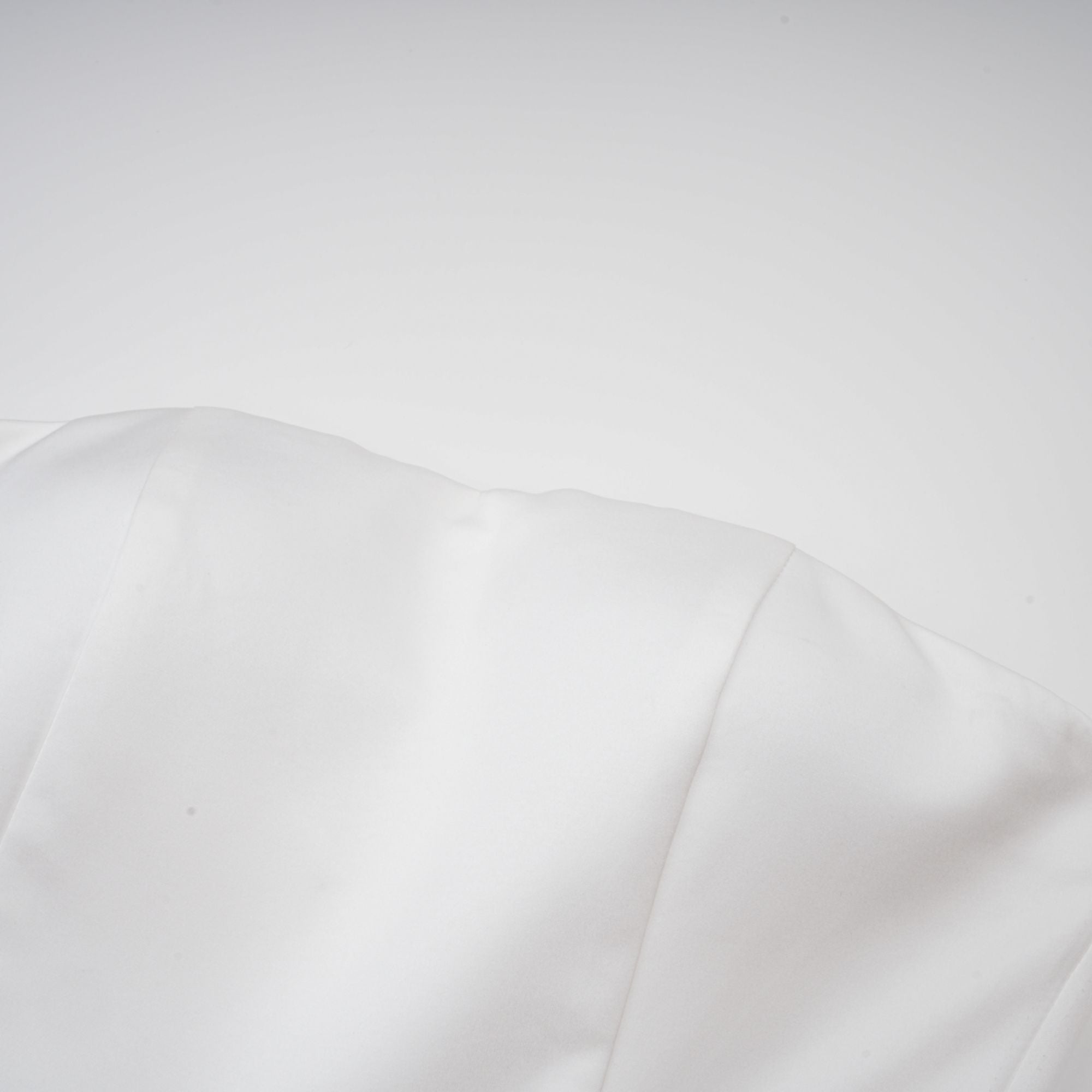 Lucie white petal-layered strapless corset mini dress (Final Sale)