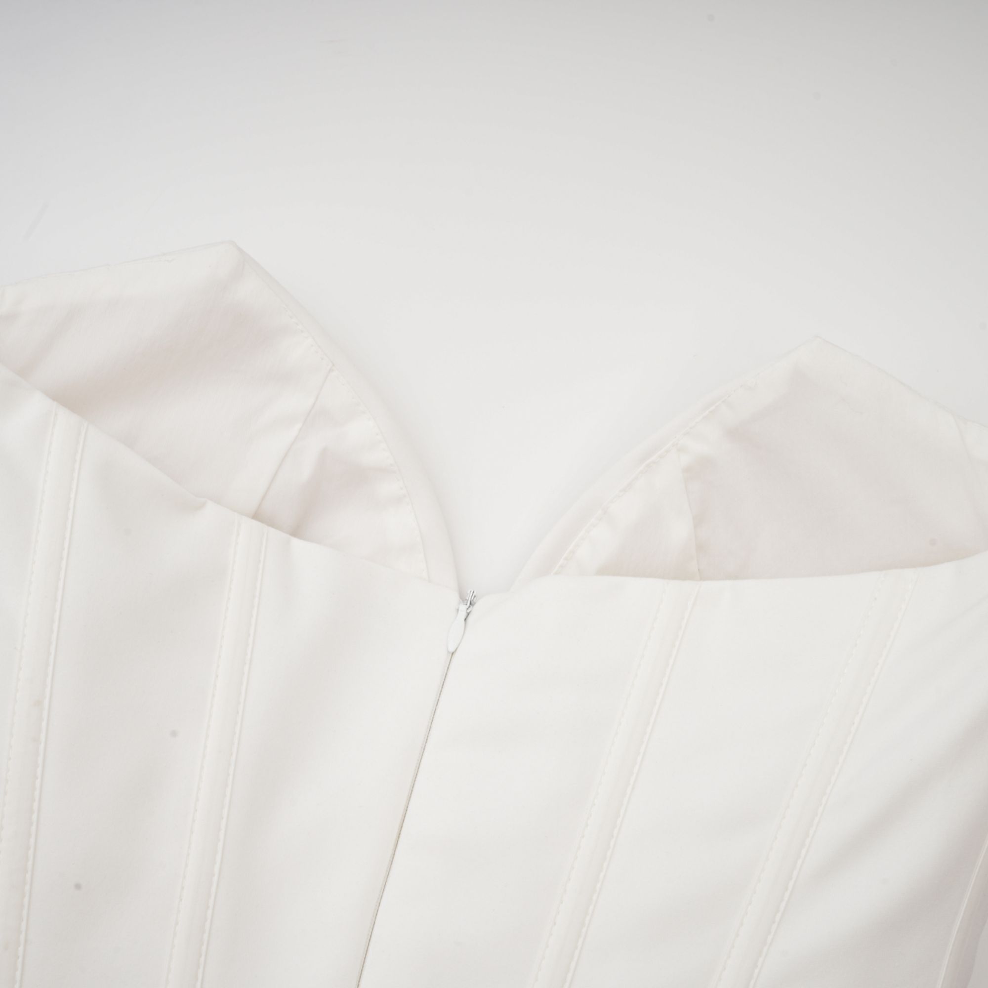 Katherine off-shoulder corset midi dress in White (Final Sale-US Only)