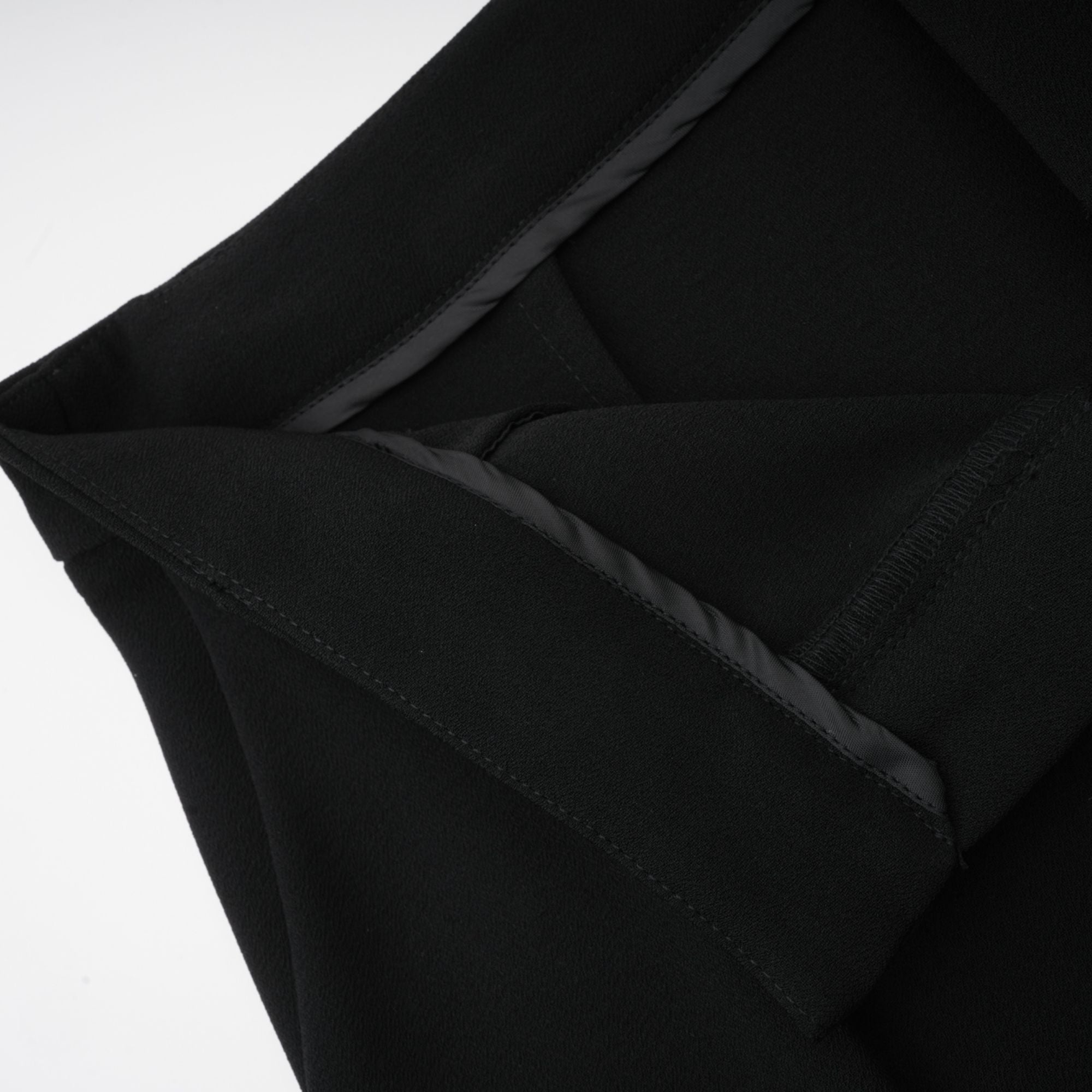 Suzanne black pleated jacket & trousers matching set (Final Sale)