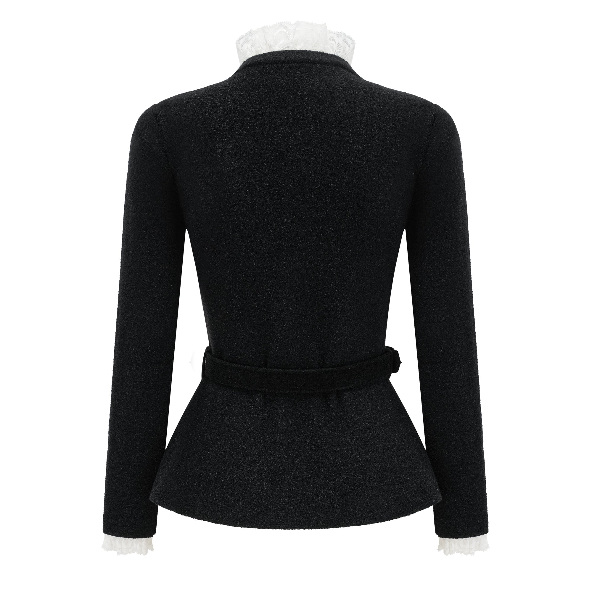 Ellinor Black Embellished Knit Top & Skirt Set (Final Sale)