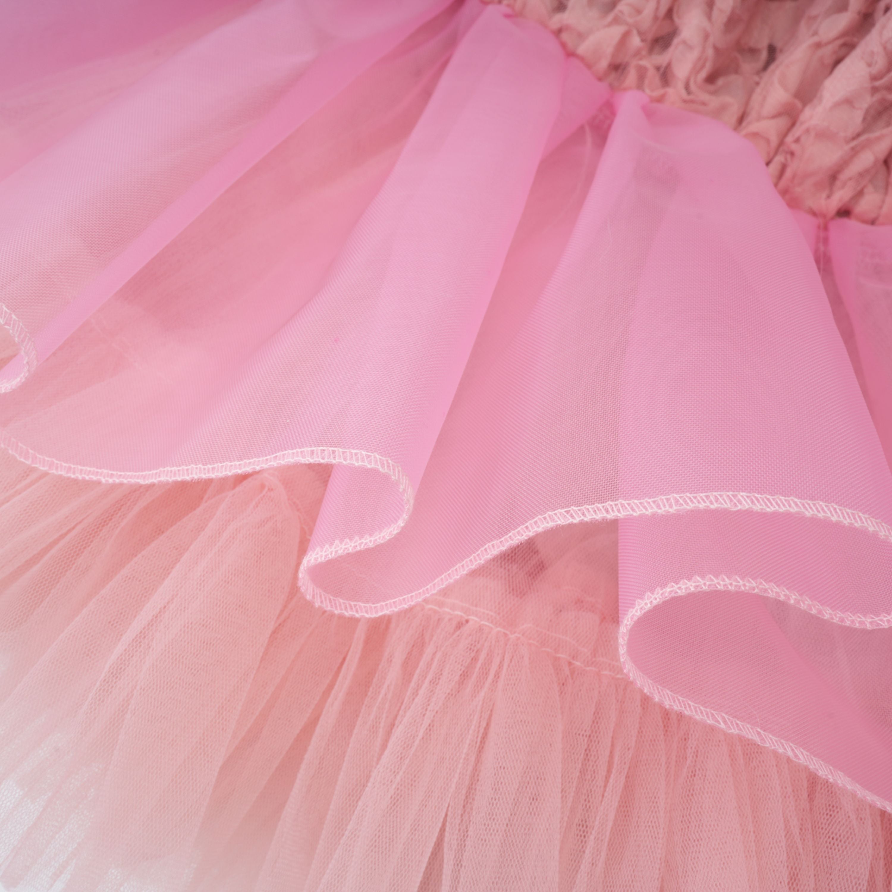 Rachel Pink 3D Petal Tulle Mini Dress (Final Sale-US Only)