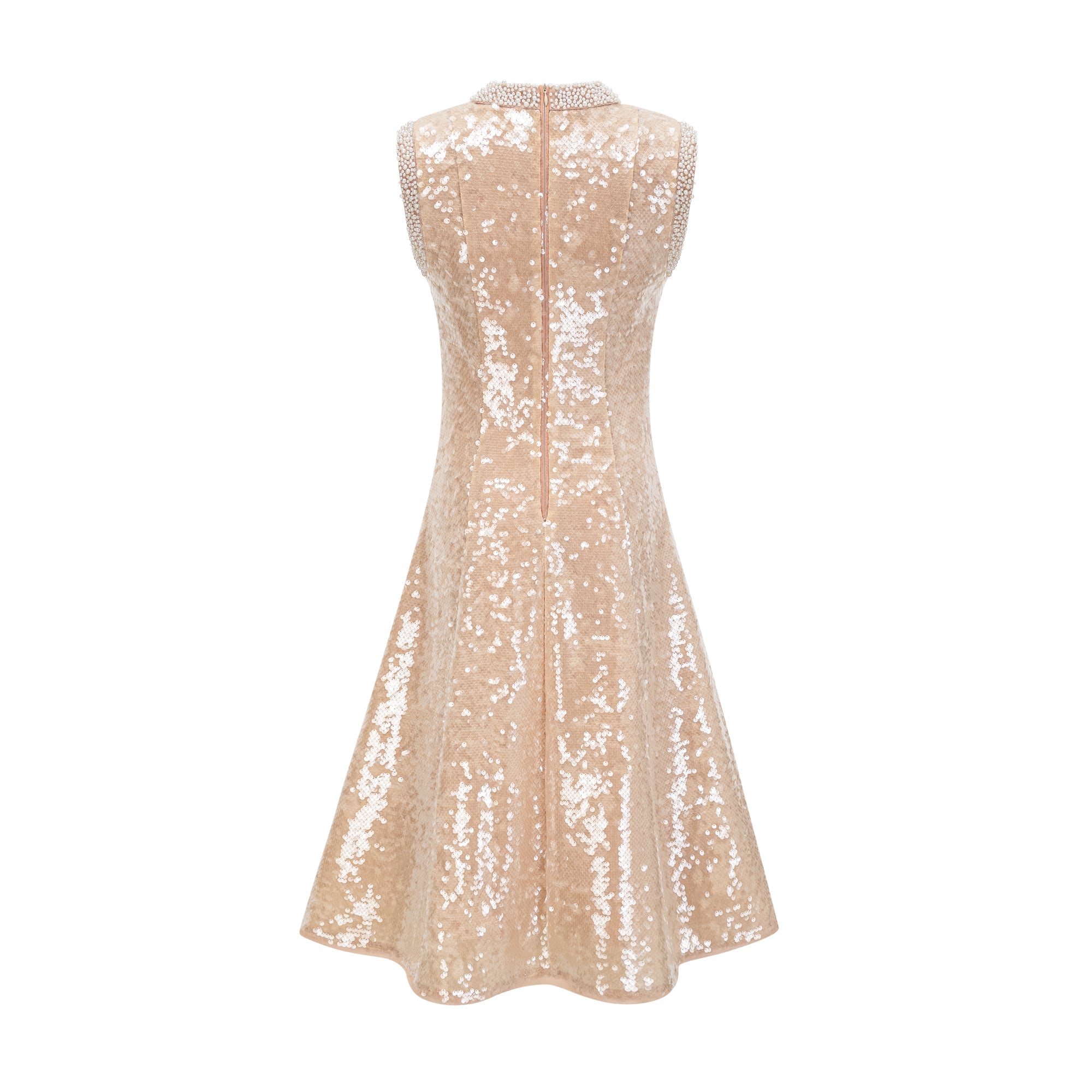 Ornella faux-pearl sequined midi dress (Final Sale)