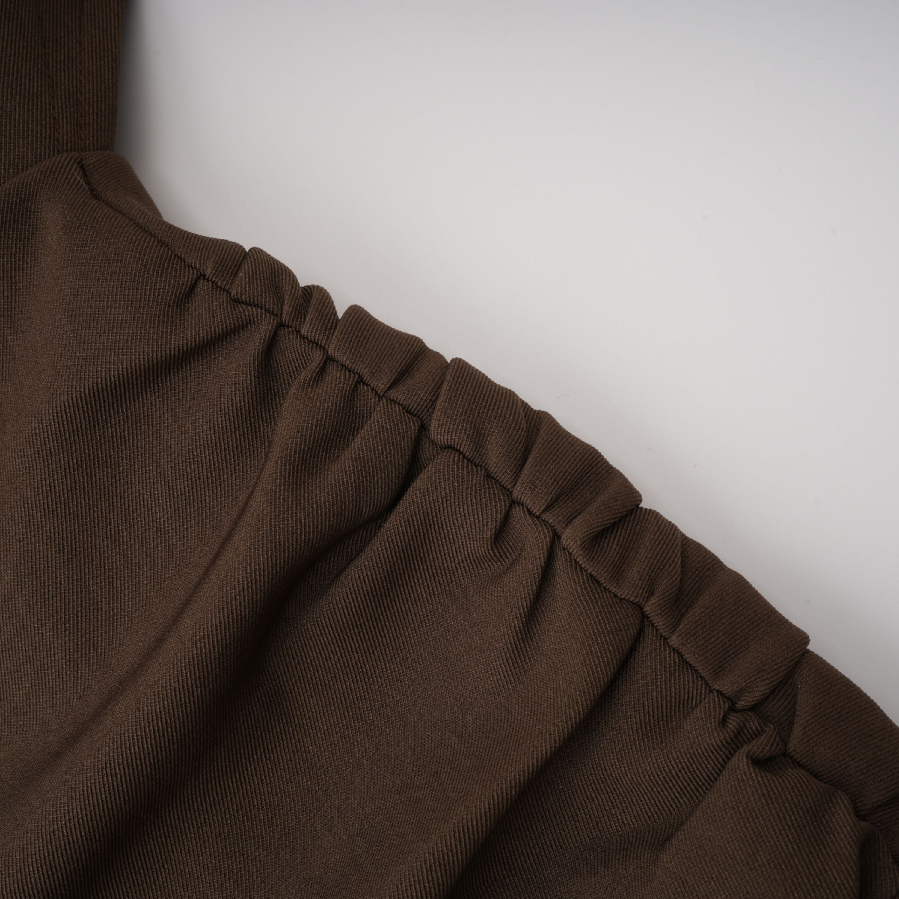 Francesca Brown Asymmetrical Gathered Mini Dress  (Final Sale)