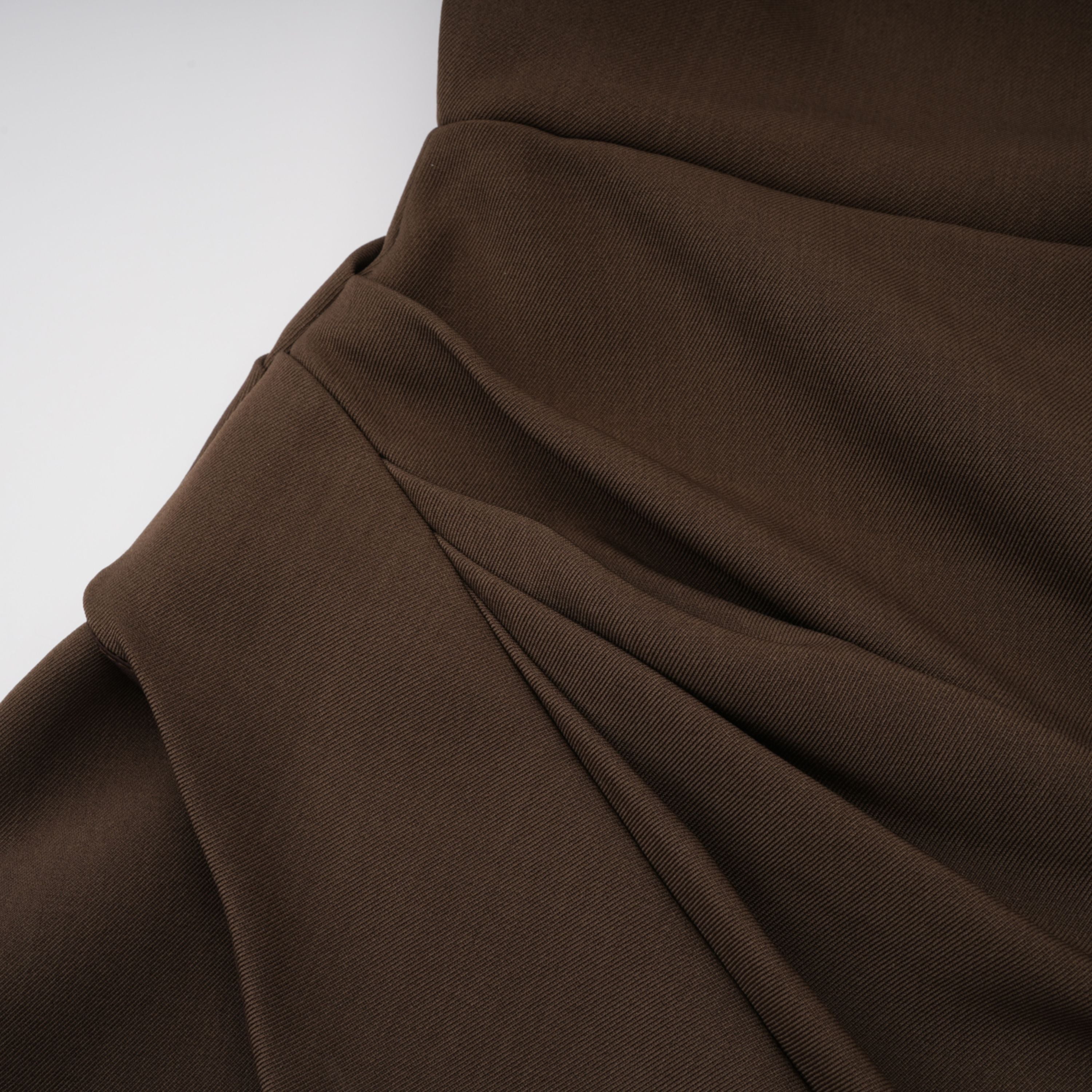 Francesca Brown Asymmetrical Gathered Mini Dress  (Final Sale)