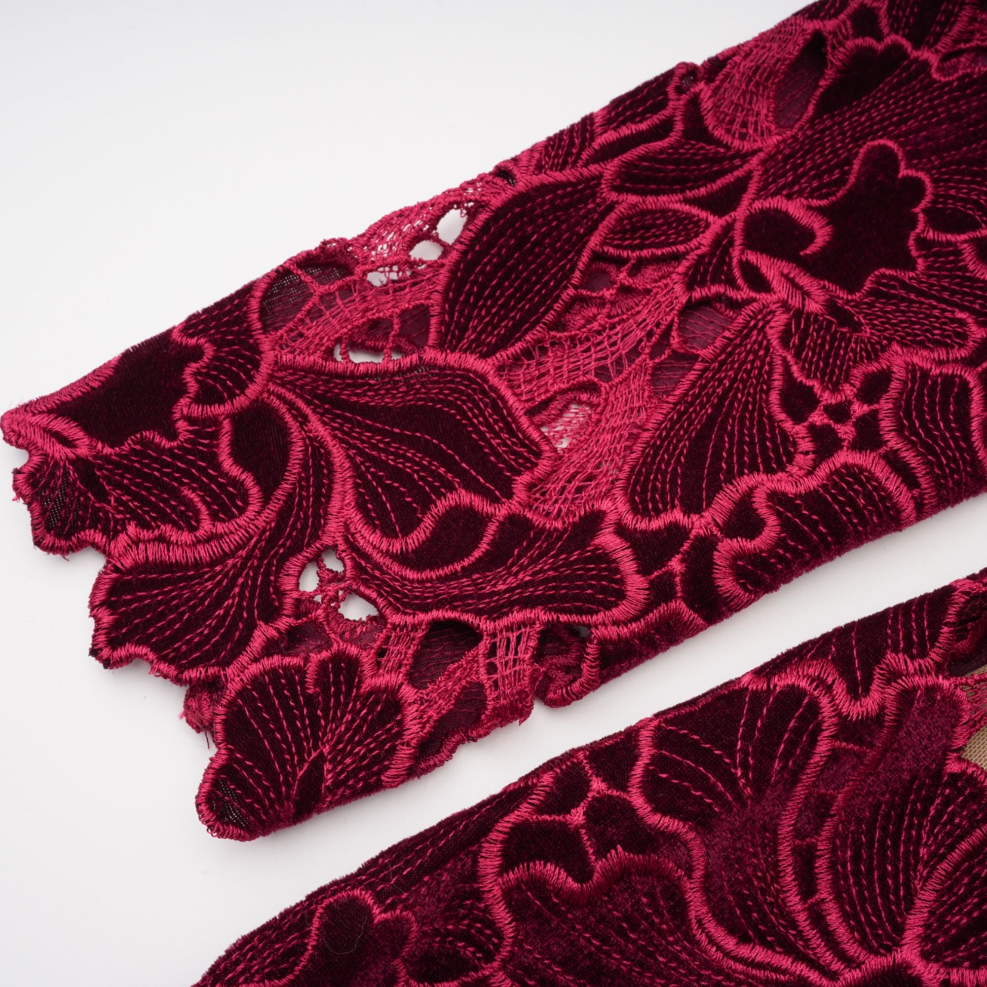 Hafdis Red Floral Embroidered Mini Dress (Final Sale)
