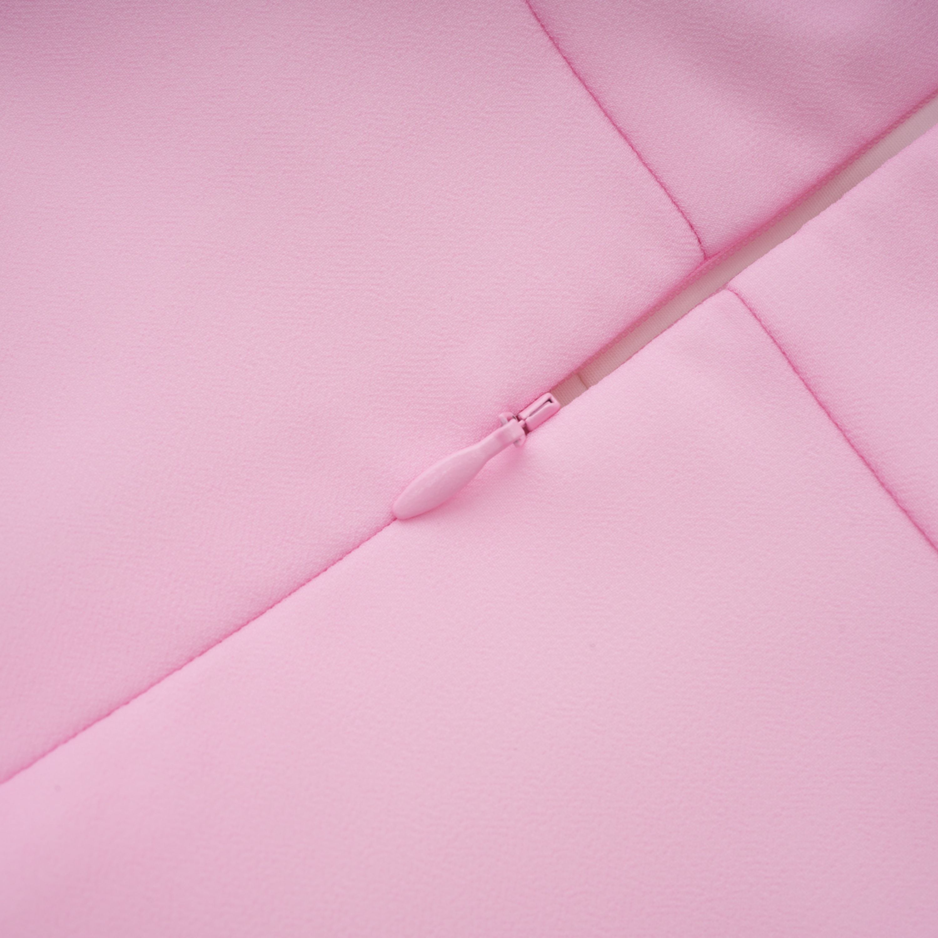 Laetitia Pink Pleated Train Ruched Maxi Dress (Final Sale)