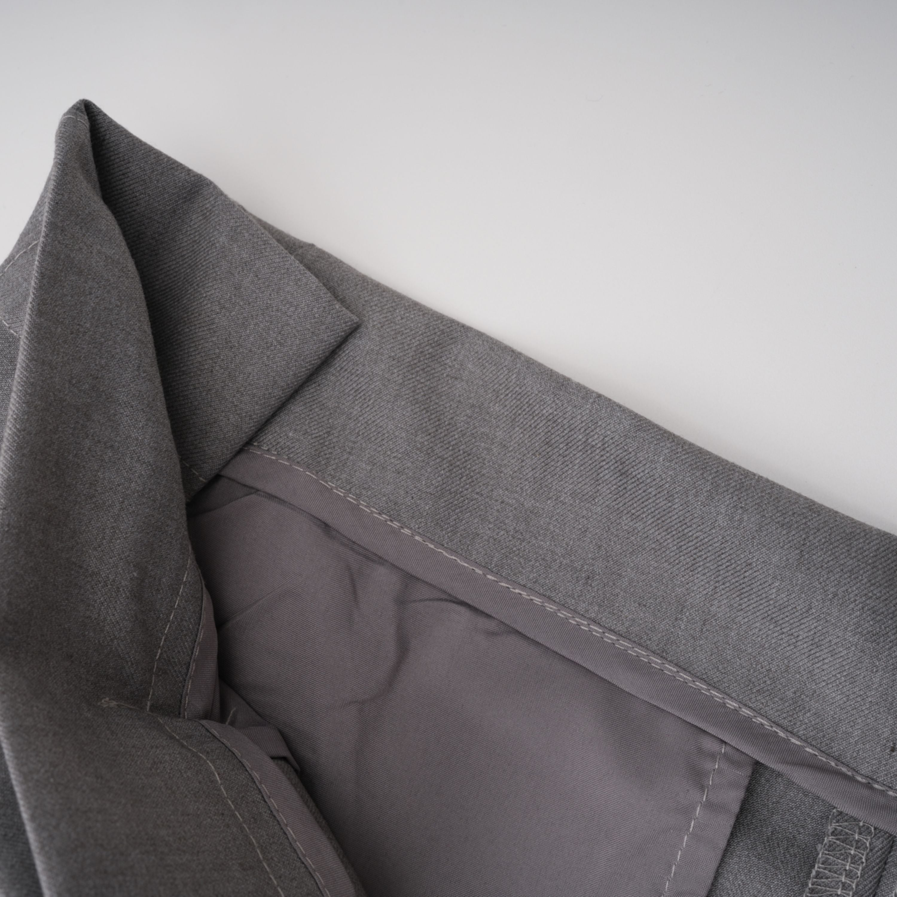 Cynthia Grey Asymmetrical Draped Shirt & Trousers Set