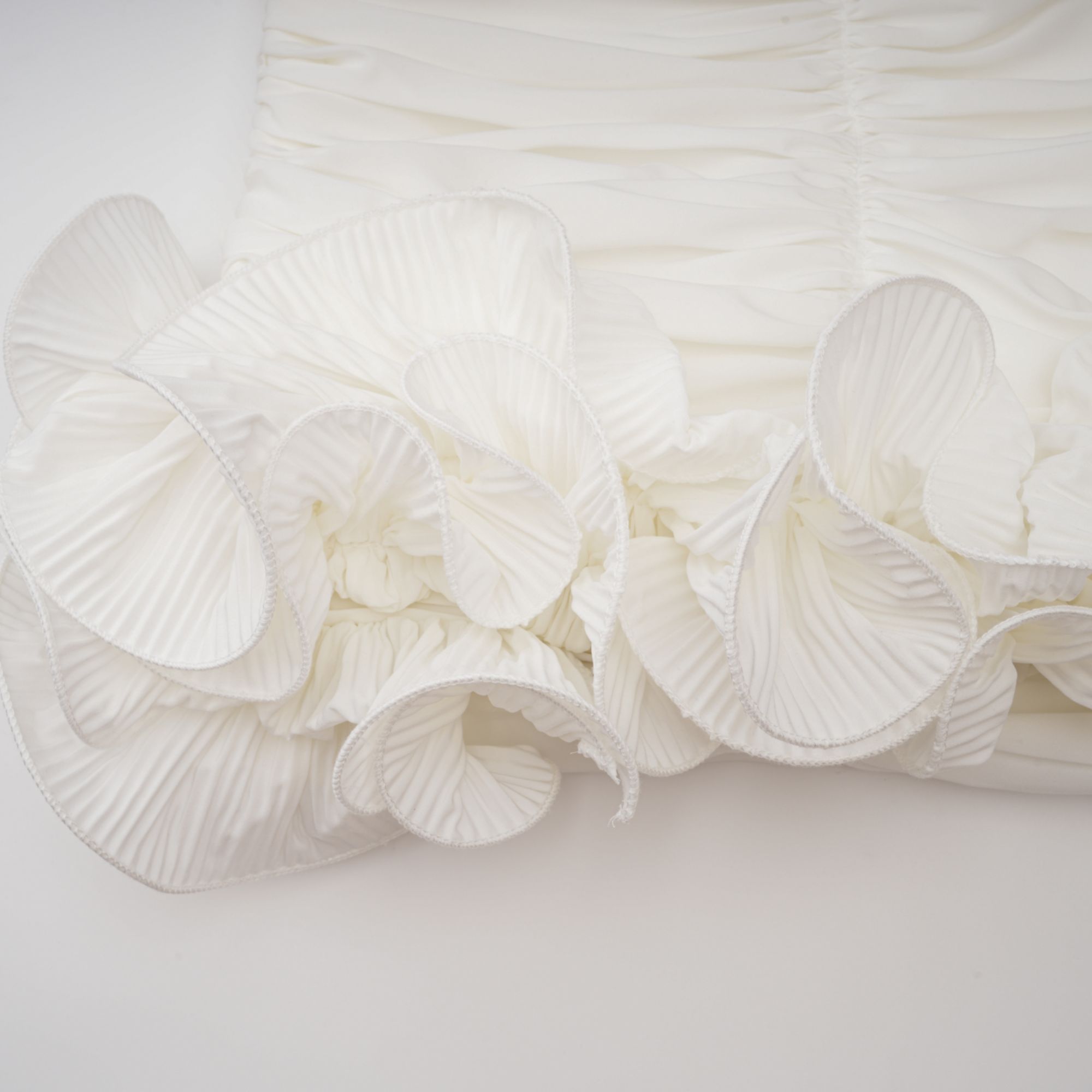 Sylvie ruched ruffled mini skirt (Final Sale)