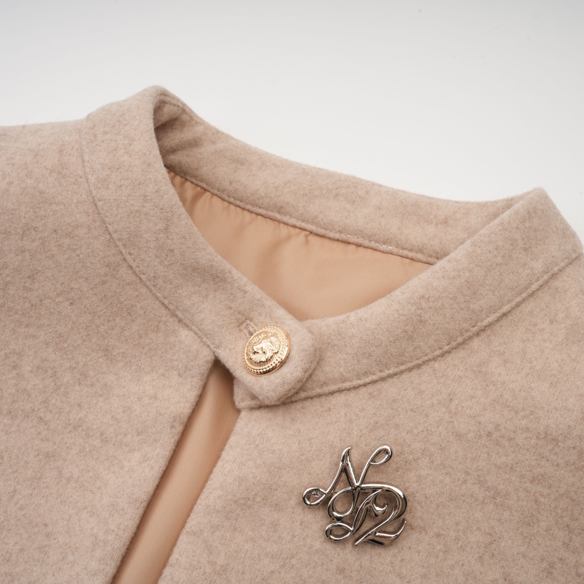 Rosella detachable-cape faux-fur coat (Final Sale)