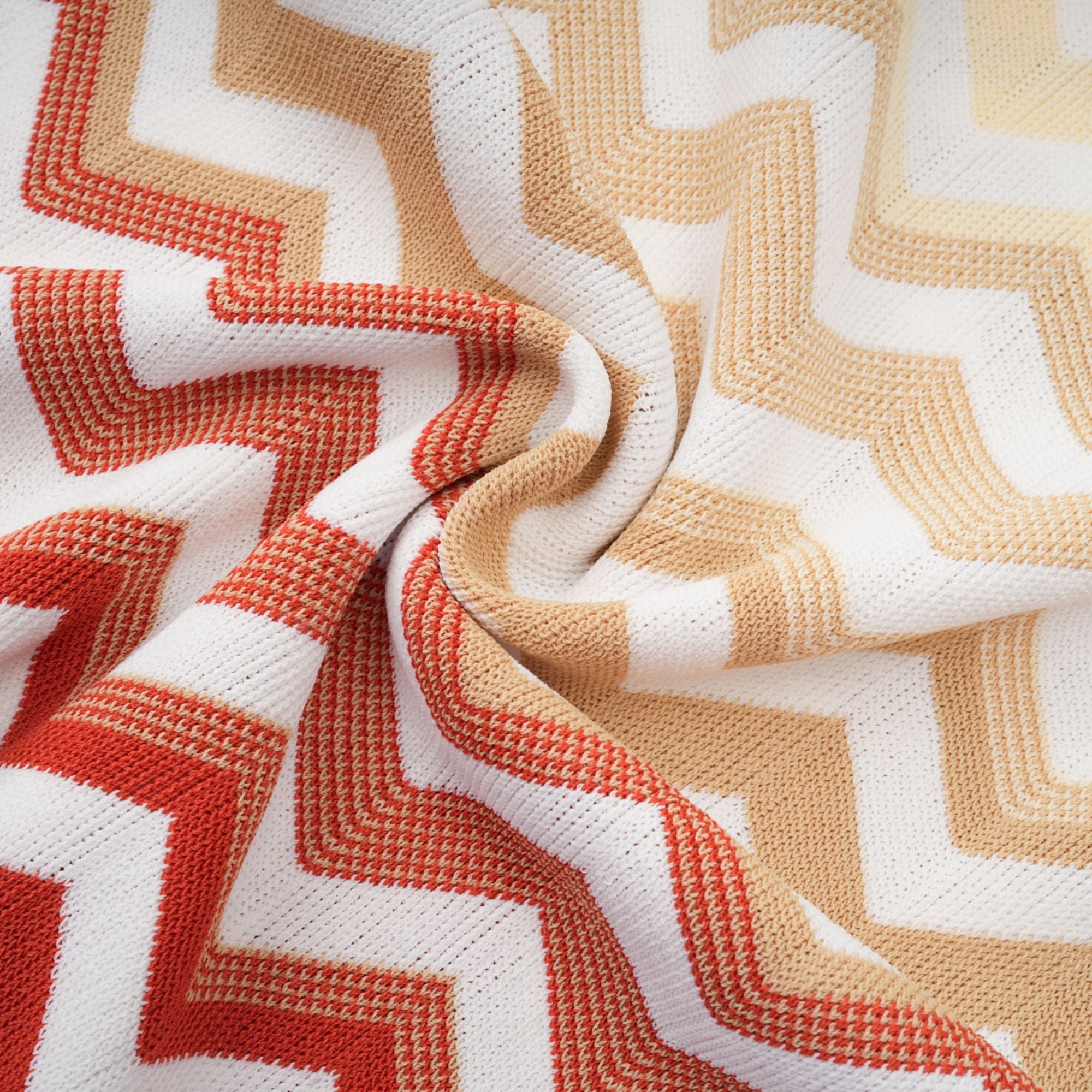 Isabelle Yellow Zigzag Knit Matching Set (Final Sale-US Only)