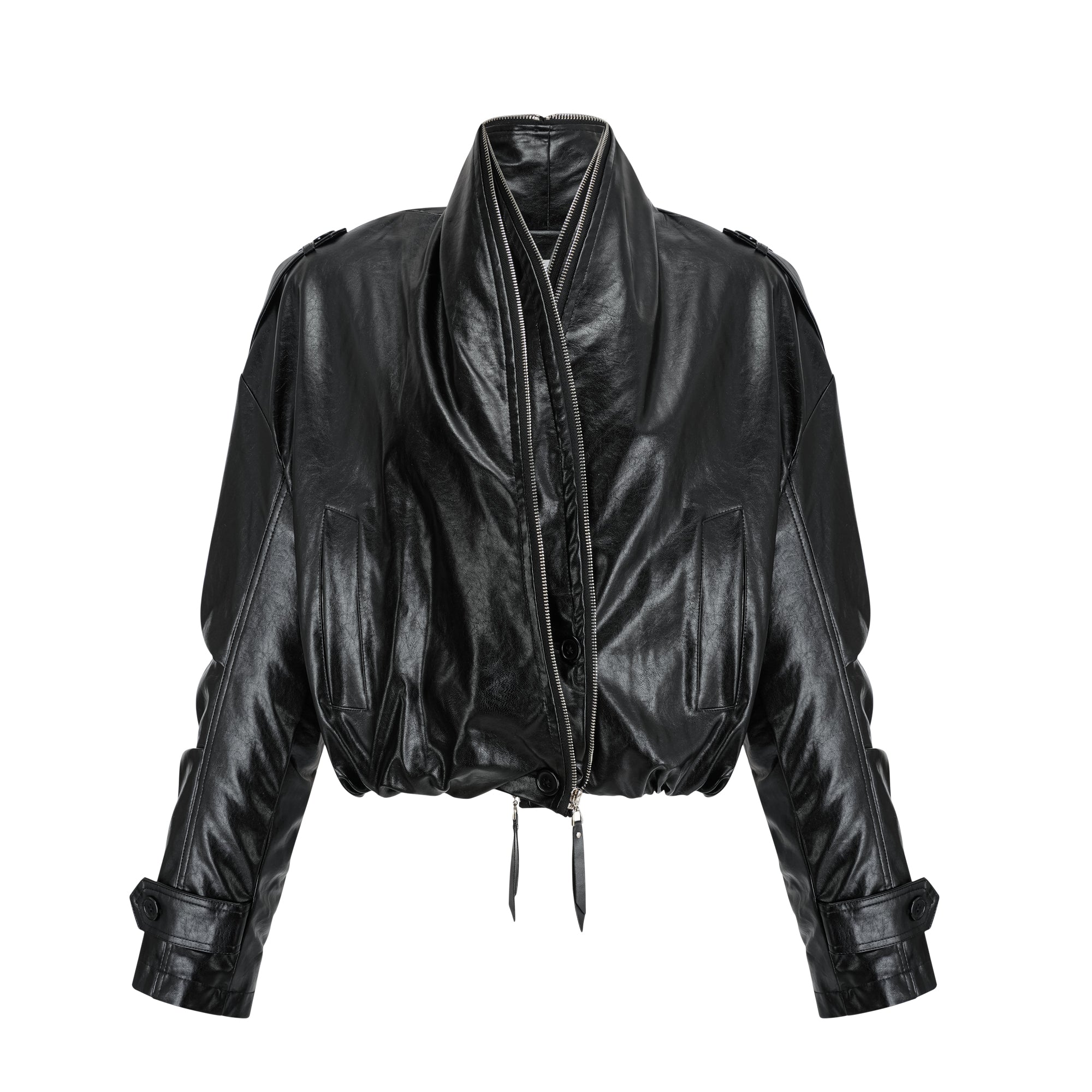 Virginie quilted cropped leather jacket (Final Sale-US Only)