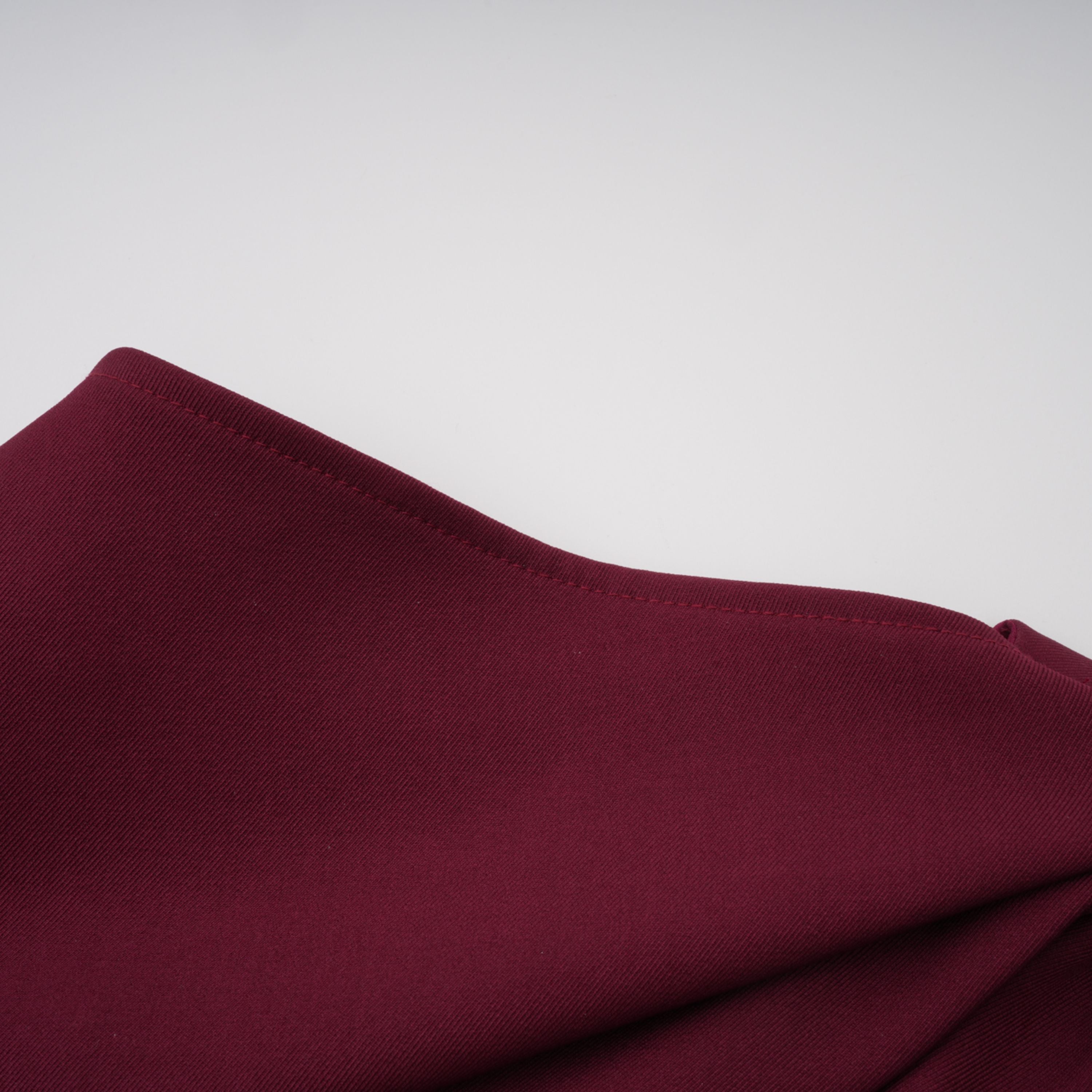 Wren Burgundy Asymmetrical Cape Maxi Dress (Final Sale-US Only)