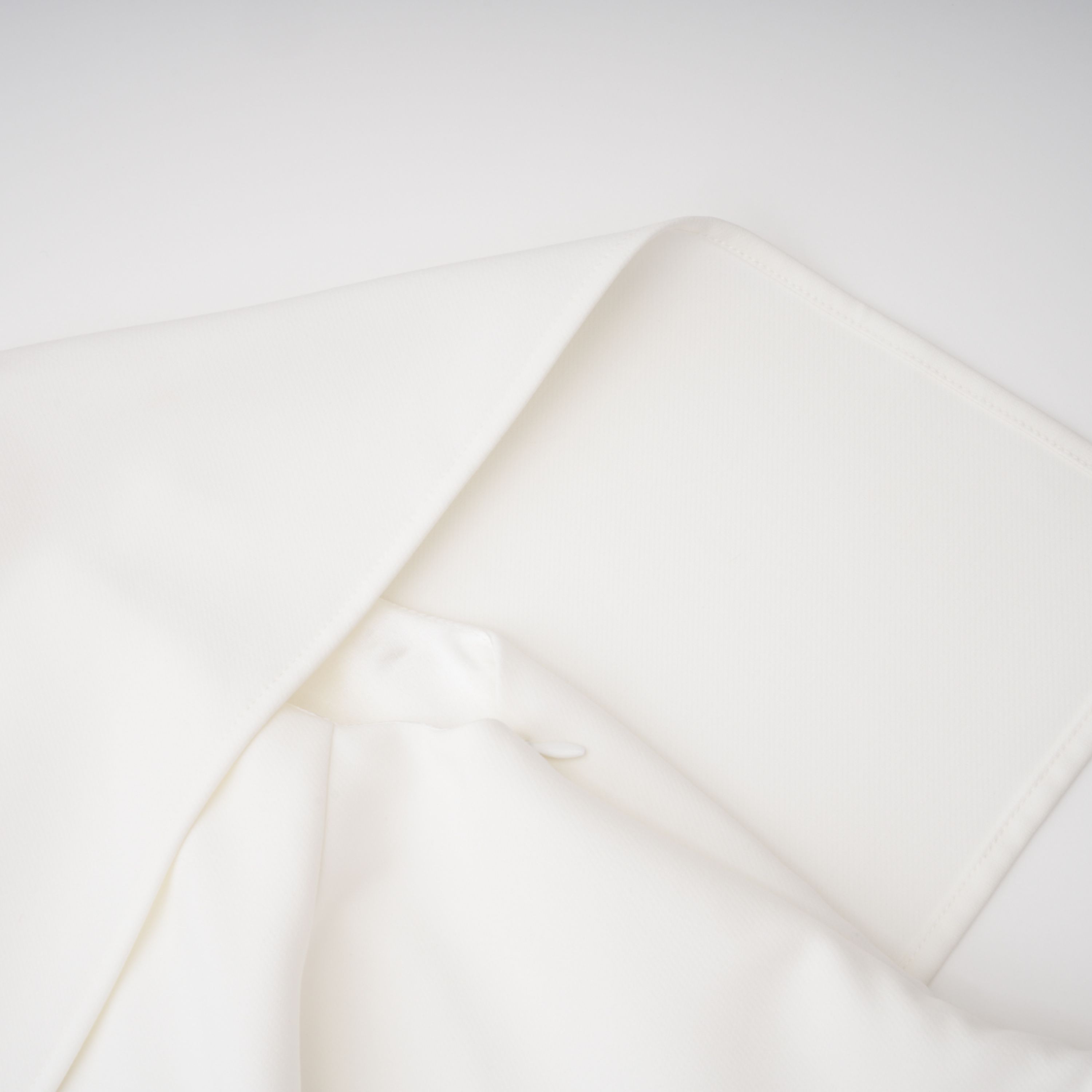 Kare White Asymmetrical Gathered Midi Dress