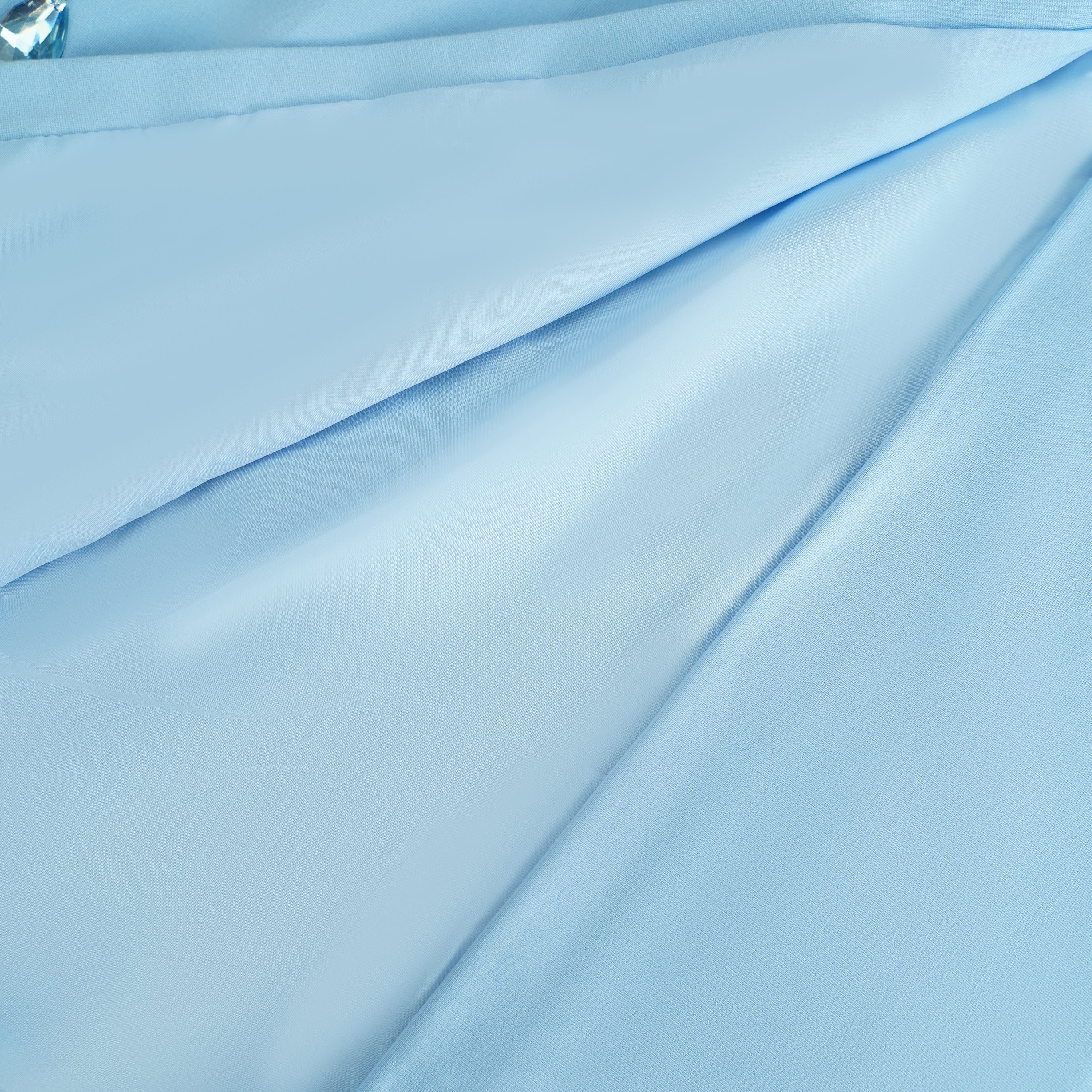 Meris Blue Crystal Embellished Maxi Gown (Final Sale-US Only)
